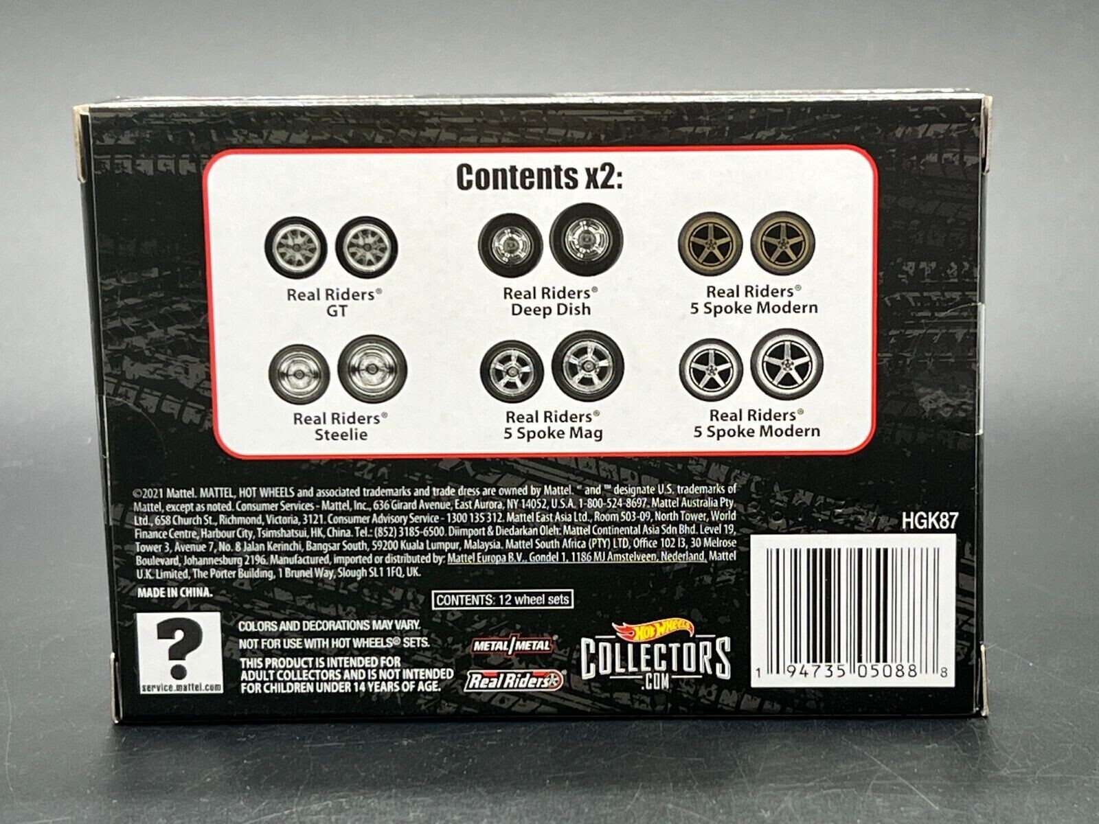 LOT OF 4 2022 HOT WHEELS RLC REAL RIDERS WHEEL PACK SETS – 1, 2, 3, 4