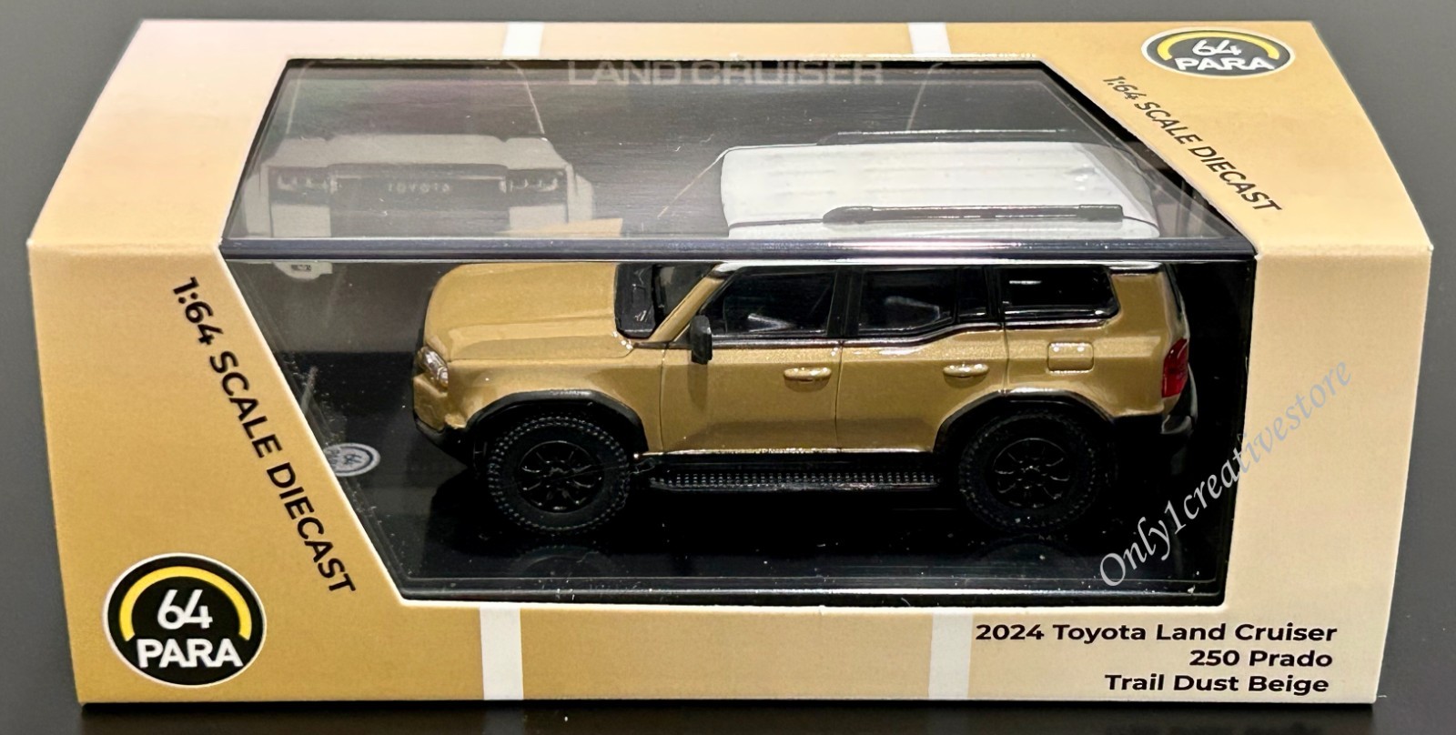 PARA64 Paragon 2024 Toyota Land Cruiser 250 Prado Trail Dust Beige RHD 1:64