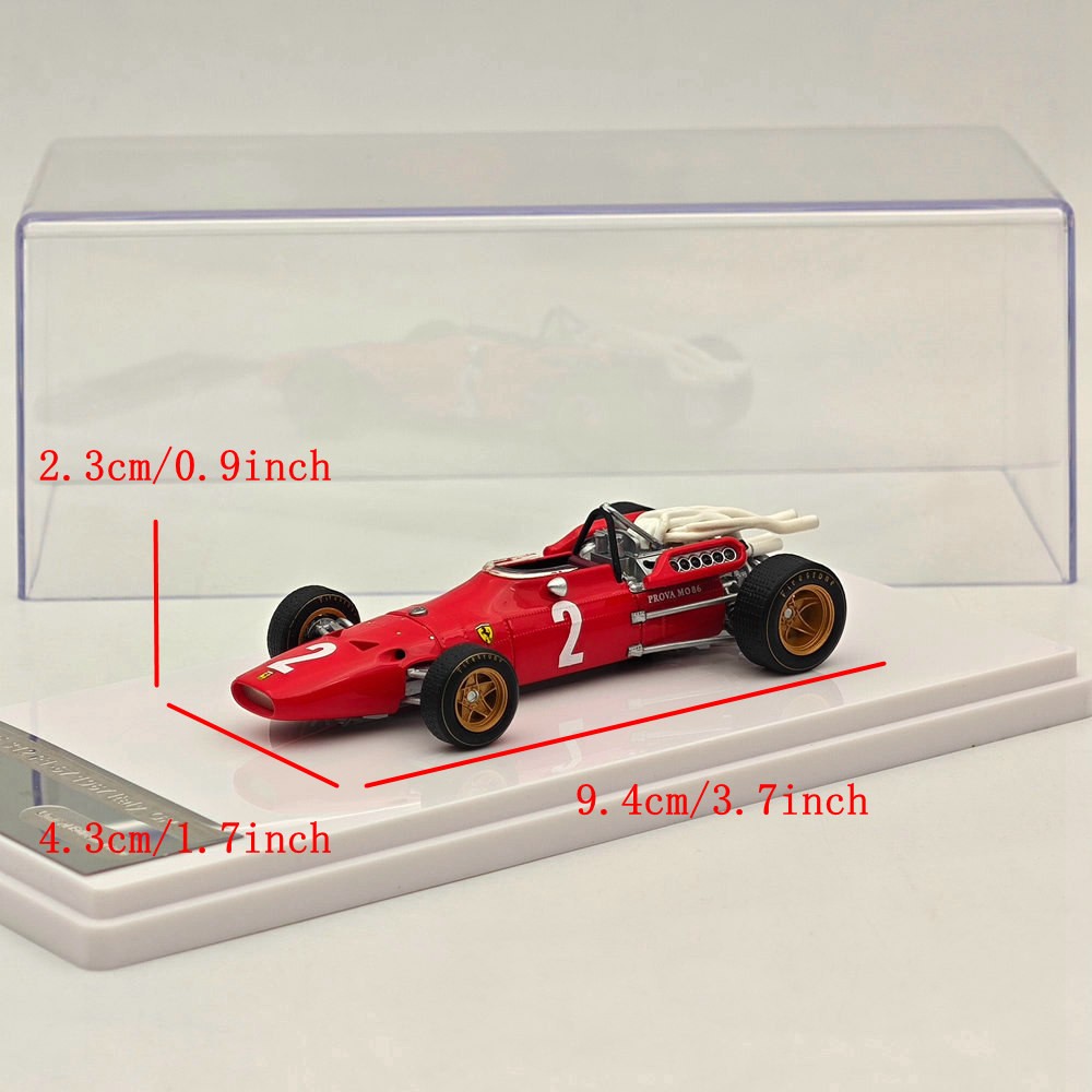 1:43 Classic 1967 F1 Racer #2 Italy GP “Chris Amon” Red Resin Model US In Stock