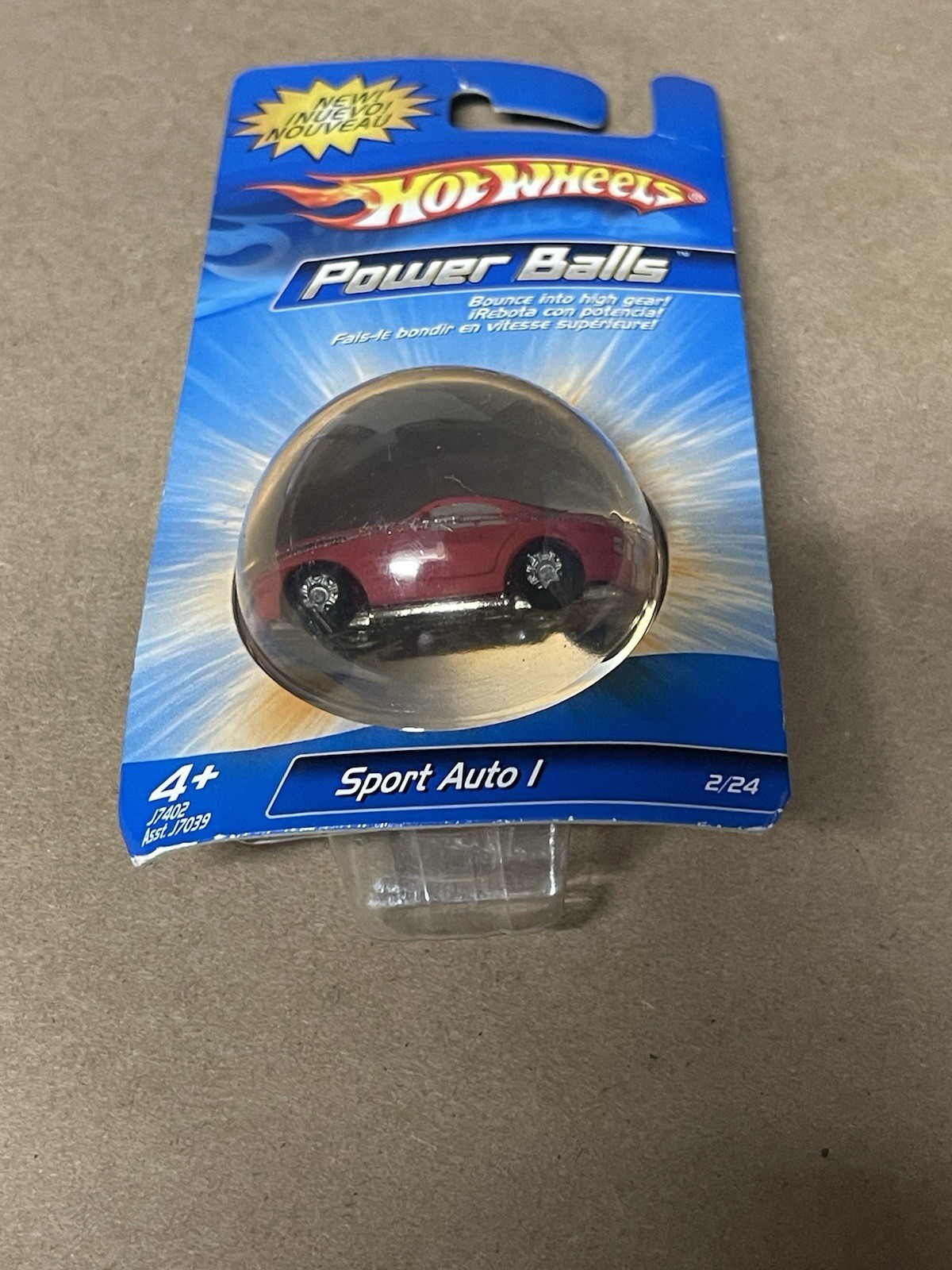 Hot Wheels Power Balls Sport Auto I Diecast Car Red/White Unopened Box 4-7