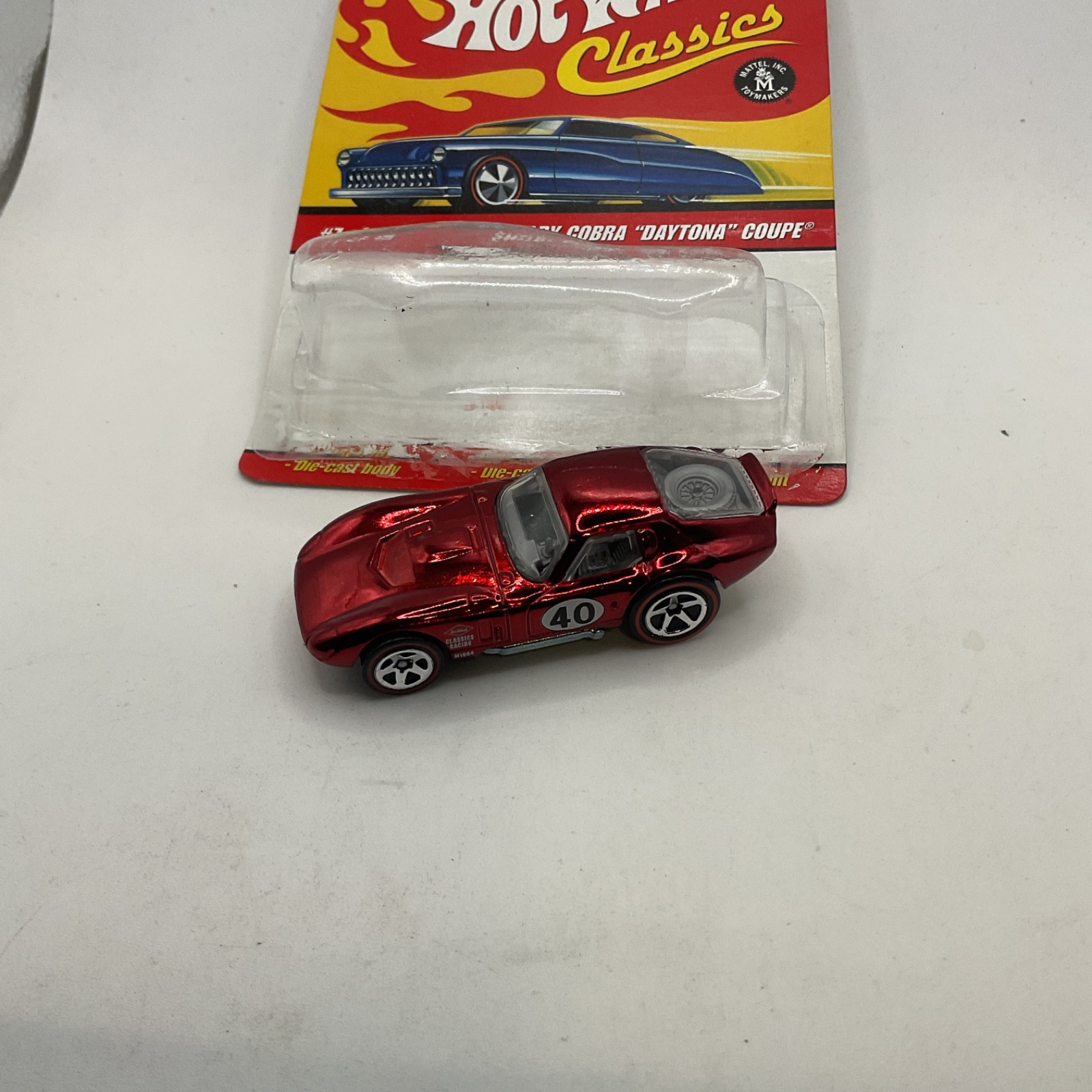 HOT WHEELS – CLASSICS – SERIES 4 – SHELBY COBRA DAYTONA COUPE – REDLINES