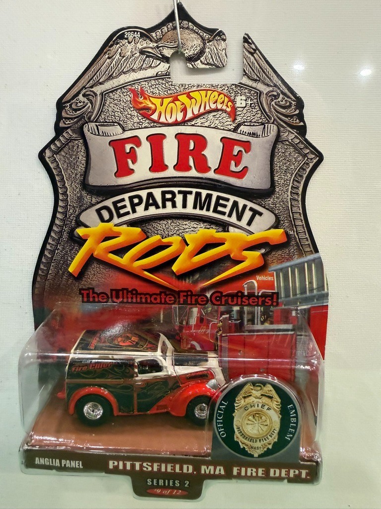 Hot Wheels Fire Dept. Rods Pittsfield, MA Fire Dept Ford Anglia Panel – Unopened
