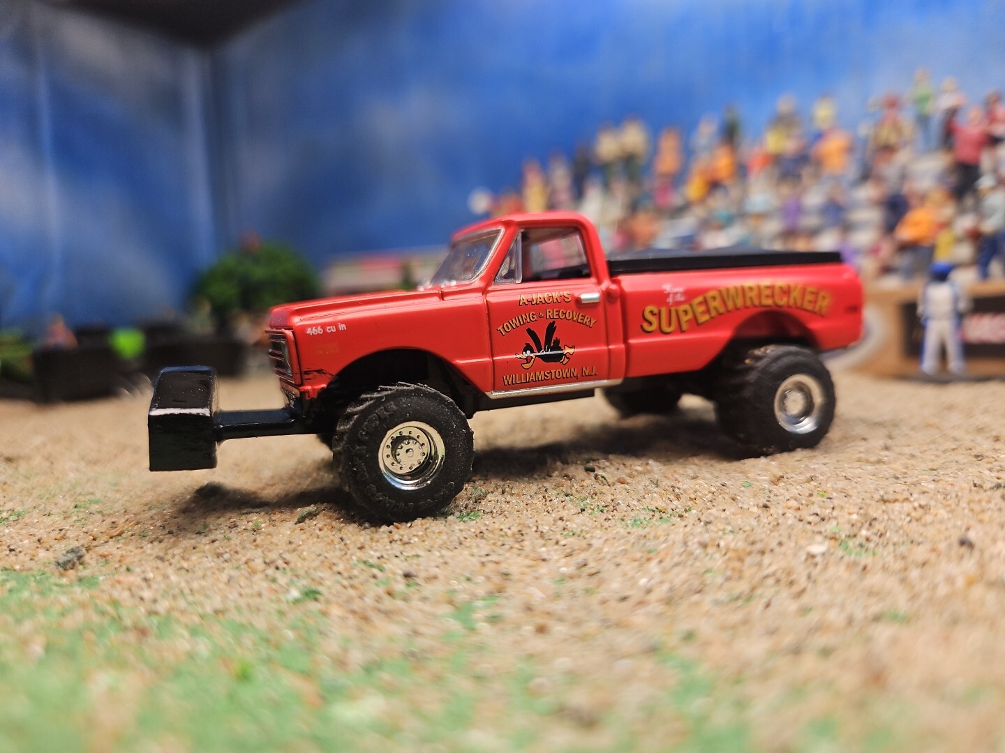 CUSTOM BUILT 1:64 C10 GreenLight 1968 HOT ROD PULLING TRUCK puller CHEVEROLETdcp