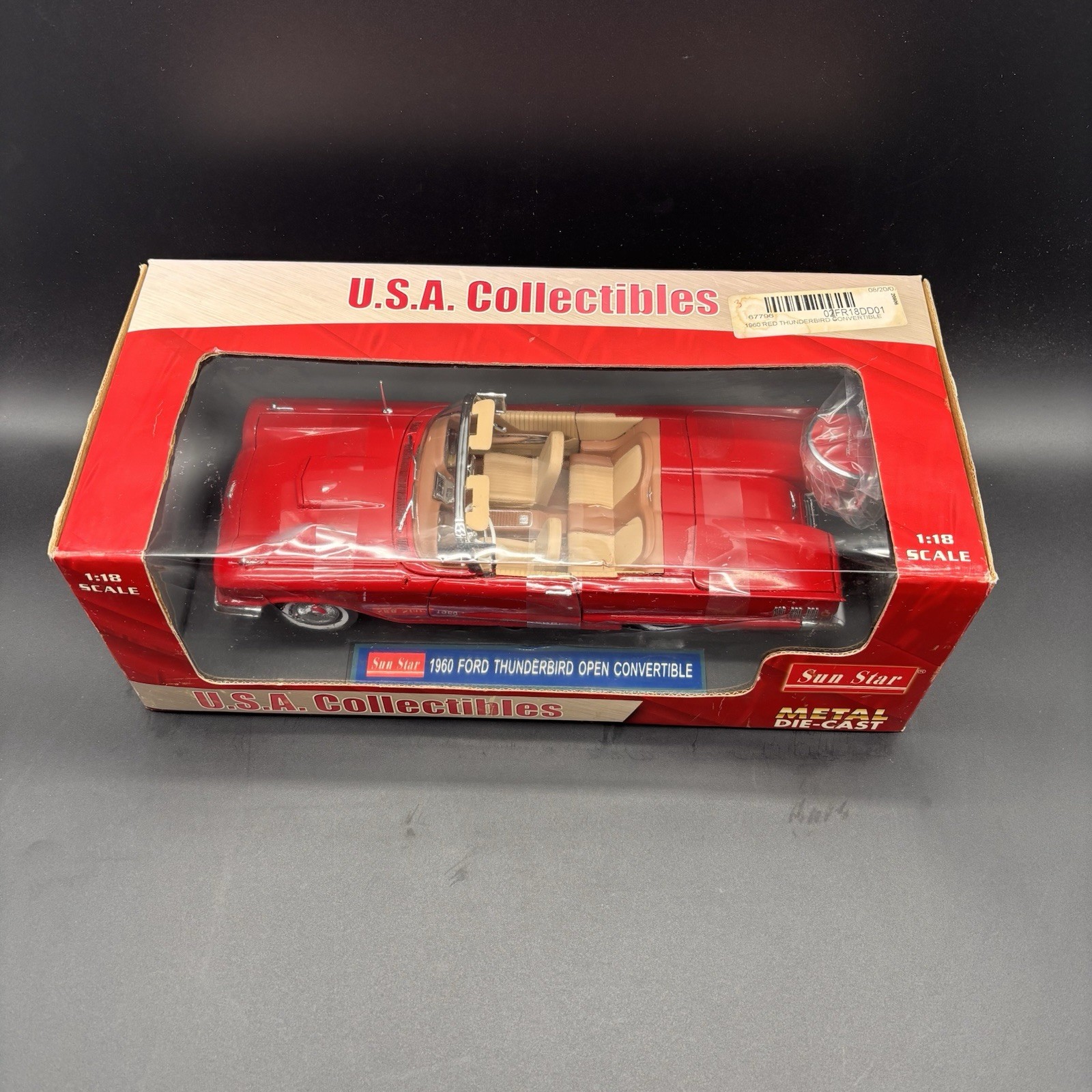 1/18 1960 FORD THUNDERBIRD Open Convertible by Sun Star | NEW IN BOX