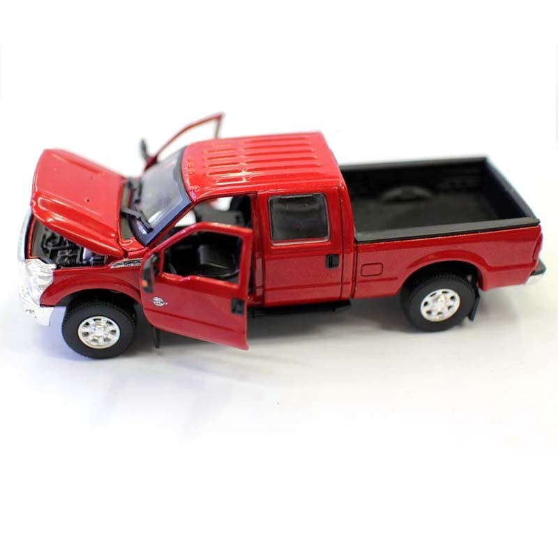 Metal 1/64 Scale Ford F250 Pickup Truck Double Seat Diecast Alloy Toy Model Gift
