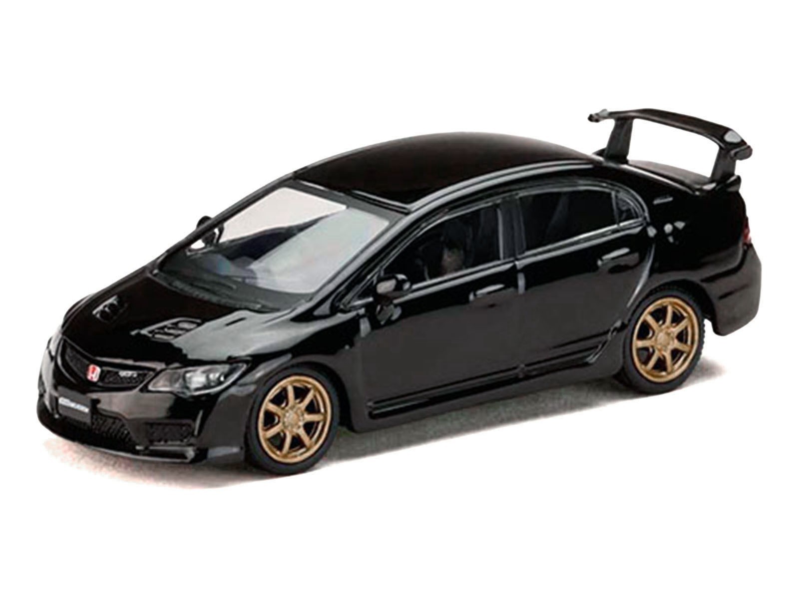 HONDA MUGEN CIVIC TYPE R (FD2) RHD BLACK 1/64 MODEL BY HOBBY JAPAN HJDM010-17MJ