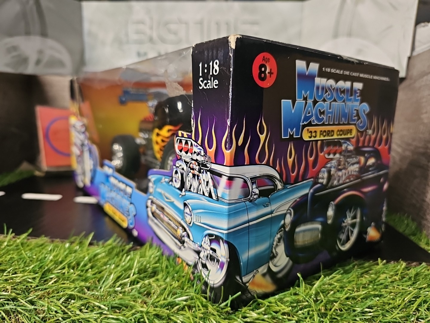 Vntg 2002 Muscle Machines 1933 Ford Coupe 1:18 Diecast Car NISB