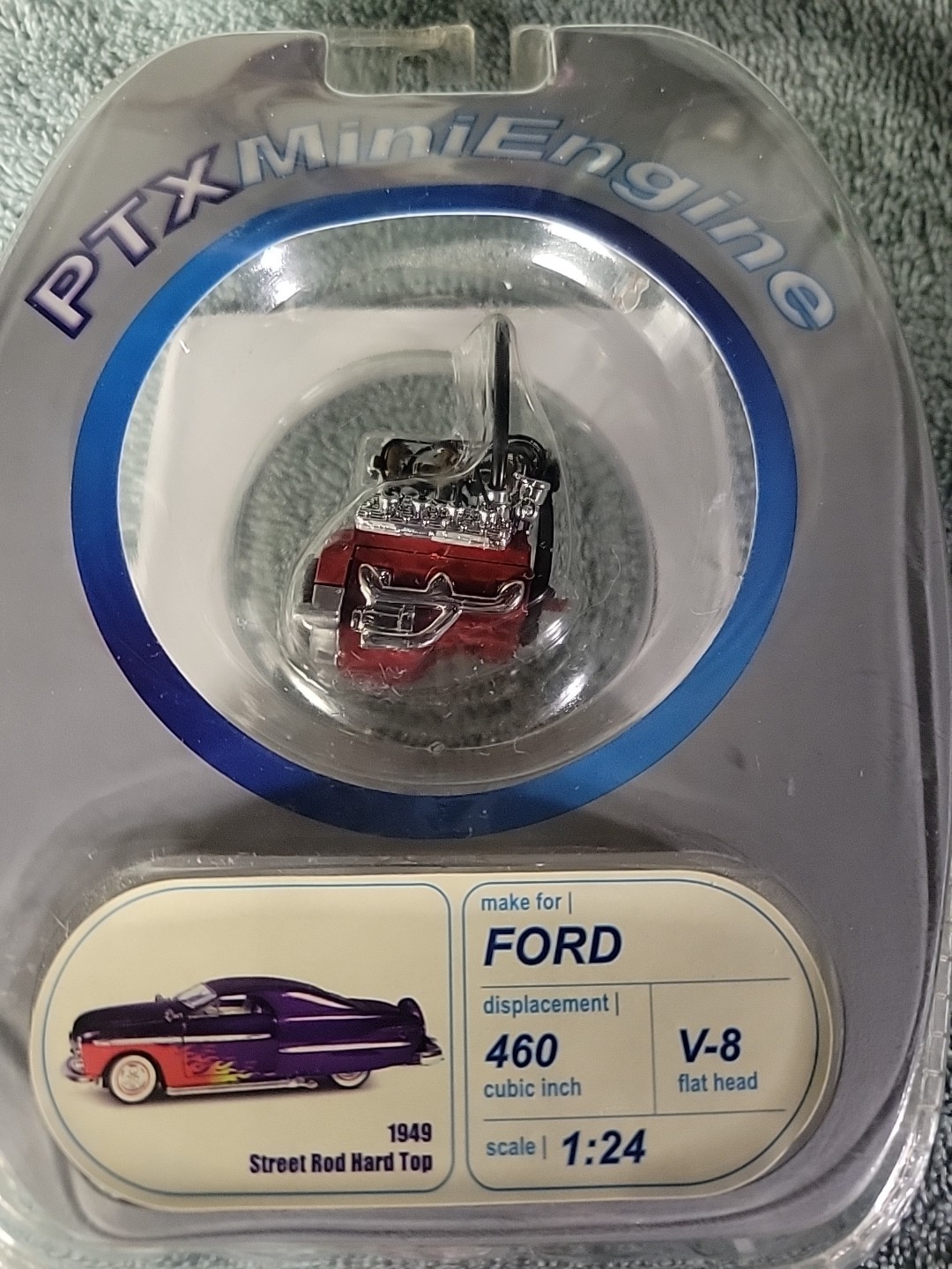 PTX MINI ENGINE 460 CUBIC INCH V-8 FLAT HEAD 1:24 Scale