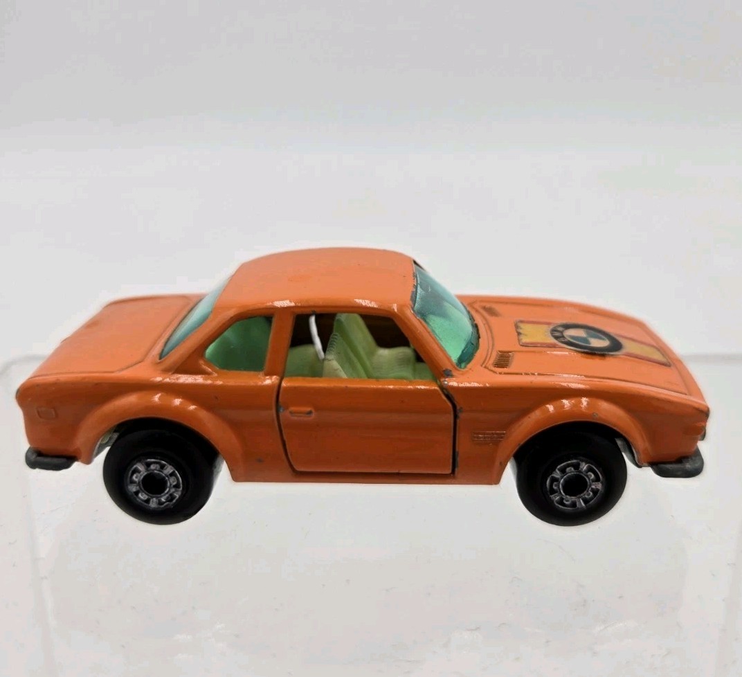 Vintage Matchbox Lesney Superfast No. 45 BMW 3.0 CSL MB45 Orange England 1976