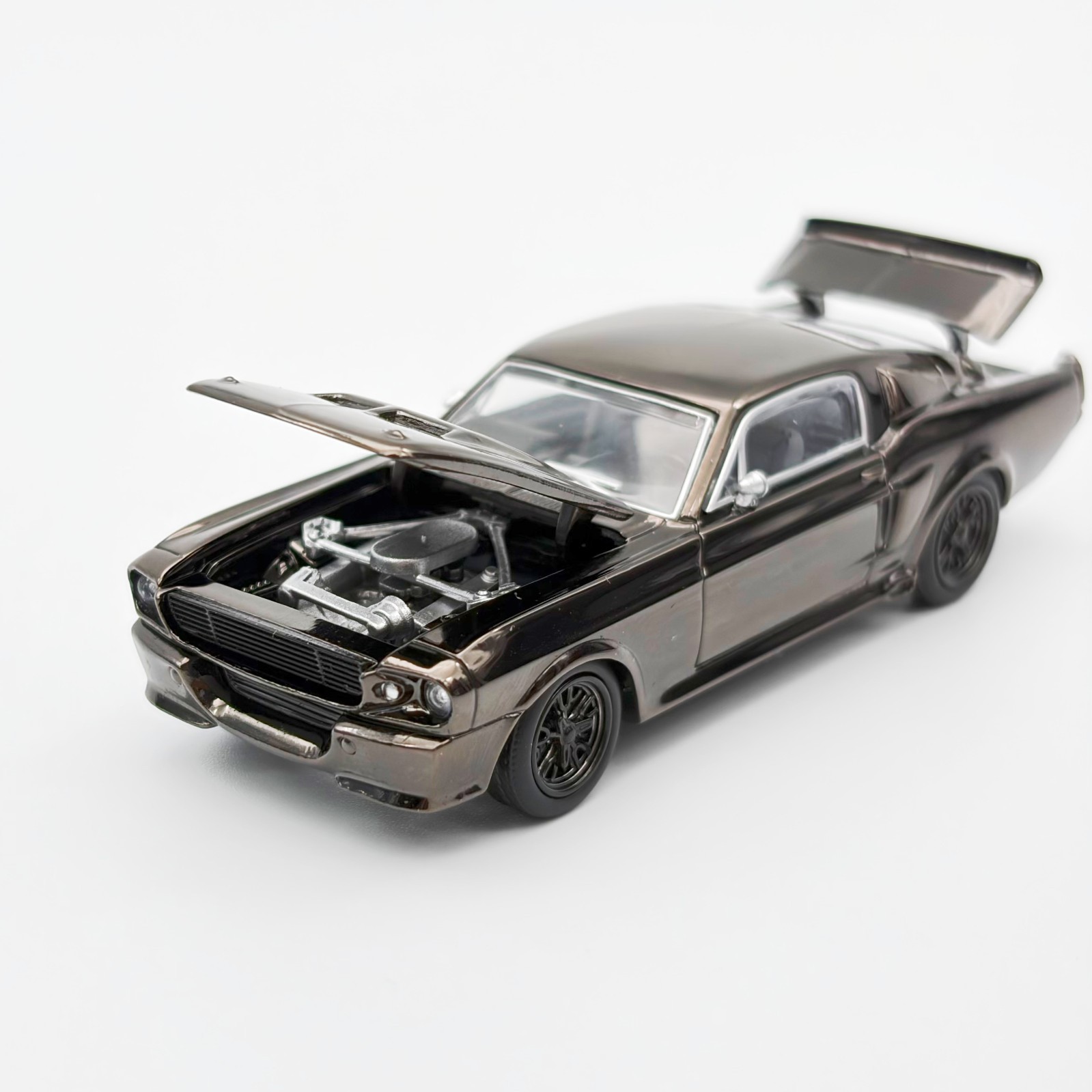 Pop Race 1:64 Shelby Mustang GT500 Dark Chrome – PRDC004