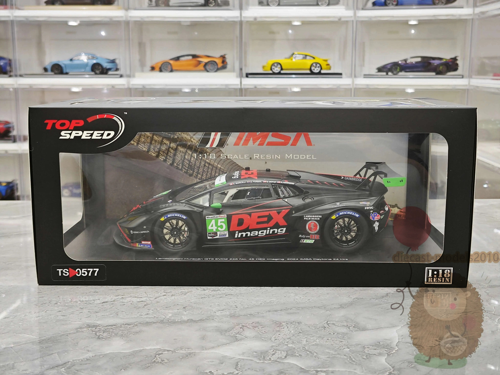 Topspeed 1:18 Lamborghini Huracan GT3 EVO2 2024 Resin Diecast Model Car Gifts