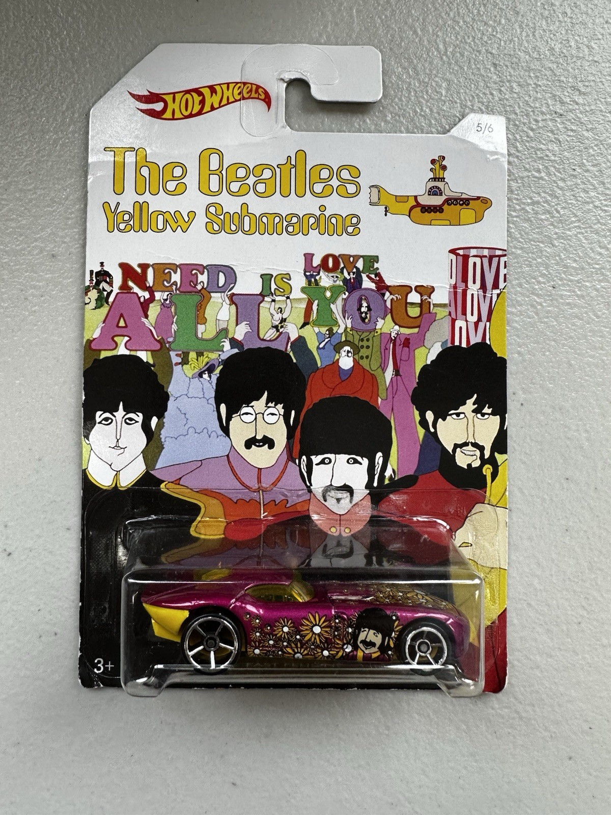 Hot Wheels The Beatles Yellow Submarine – Fast Felion (number 5/6 in the lot)
