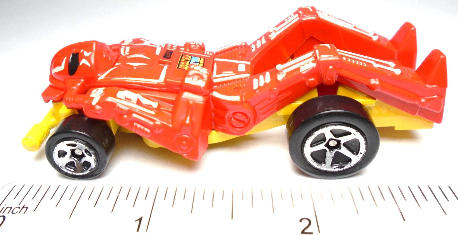 2020 HOT WHEELS MATTEL GAMES ZOMBOT RED & YELLOW 1:64 DIECAST 2 7/8″ ROBOT CAR