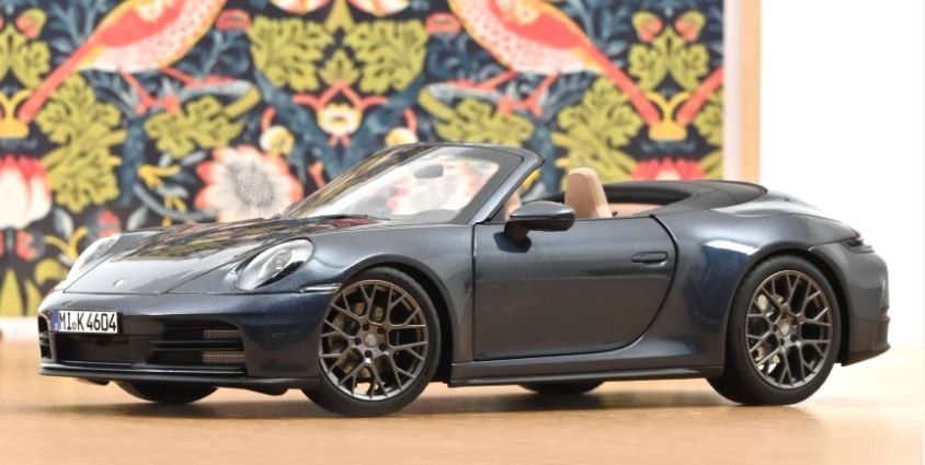 NOREV,PORSCHE 911 Carrera Cabriolet 2025 Yachting Blue Metallic, 1/18, NOREV1…