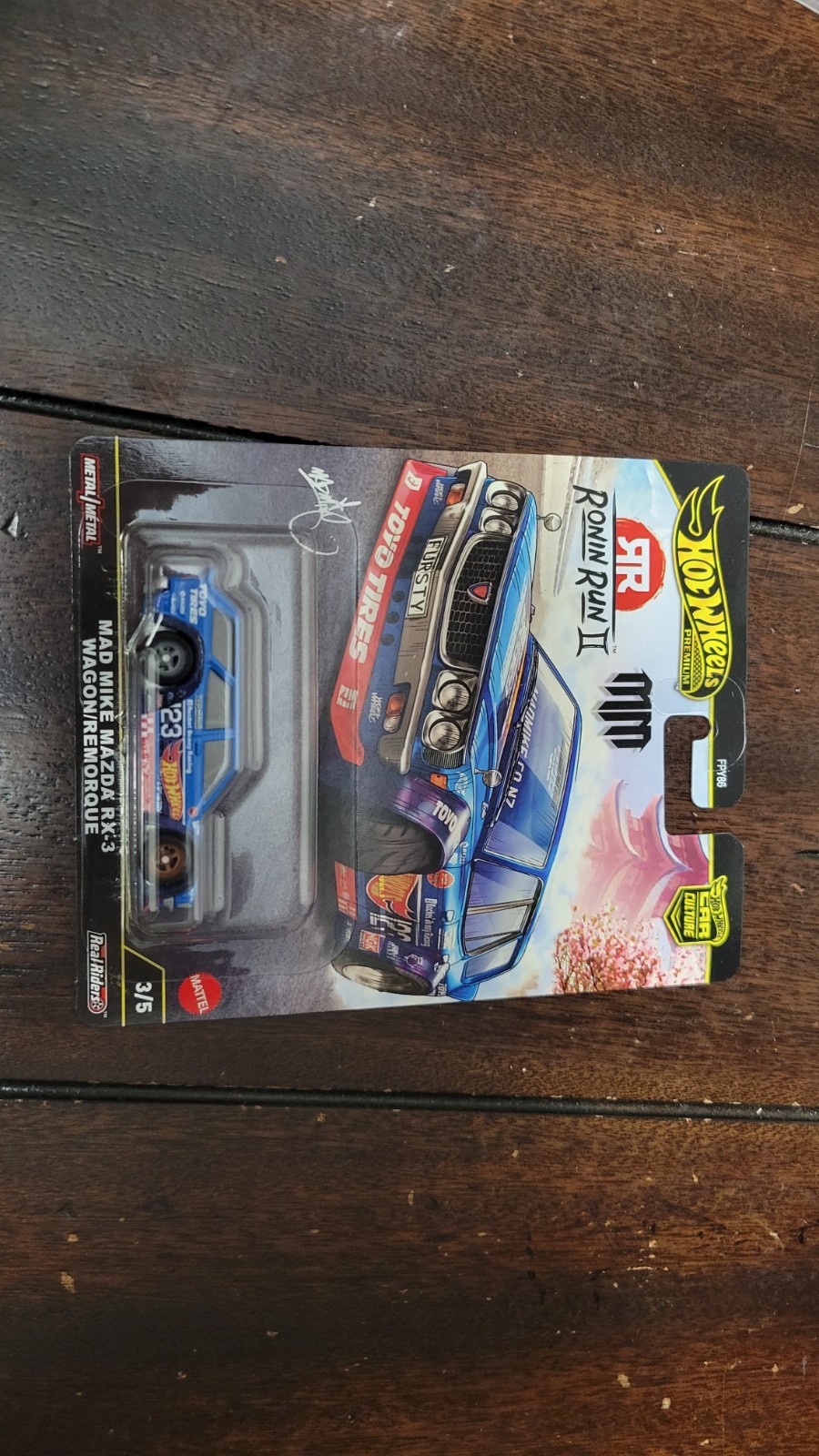 Hot Wheels Mad Mike Mazda RX-3 Wagon Ronin Run 2 FPY86-961 M 1/64