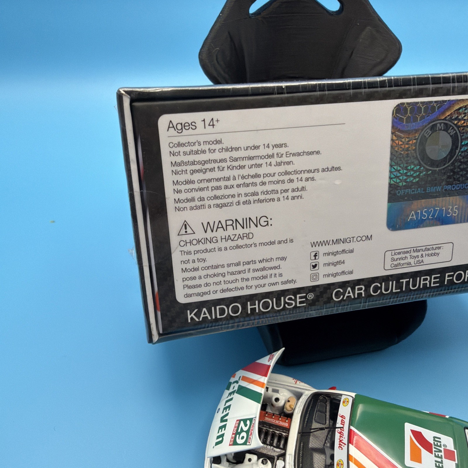 Kaido House x Mini GT 7-Eleven BMW M3 Kaido Works Larry Chen V1 #217 1/64 Sealed