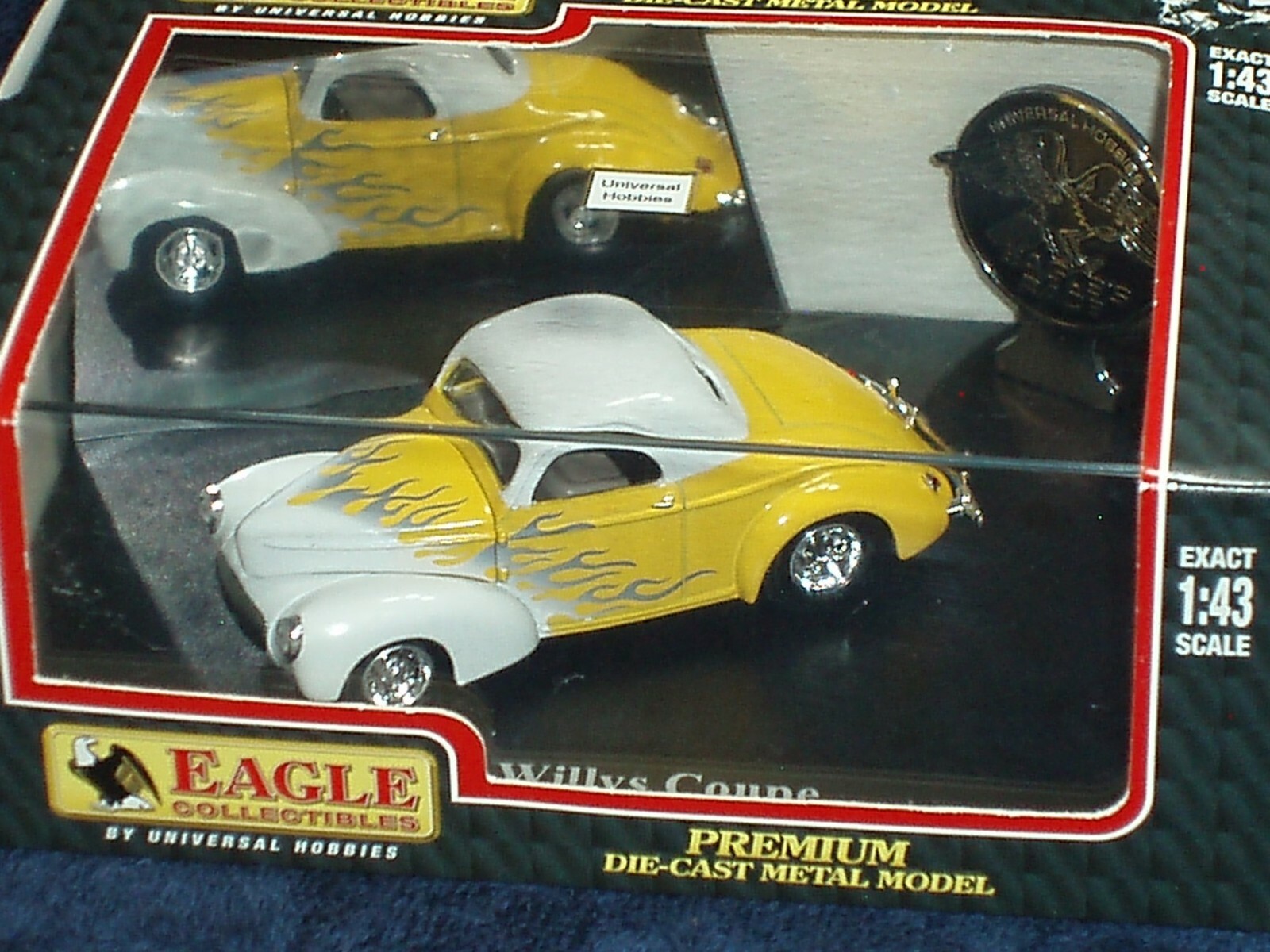 RARE EAGLE’s RACE 1941 WILLYS COUPE CUSTOM HOT ROD 1/43 DISP CASE INCLUDED