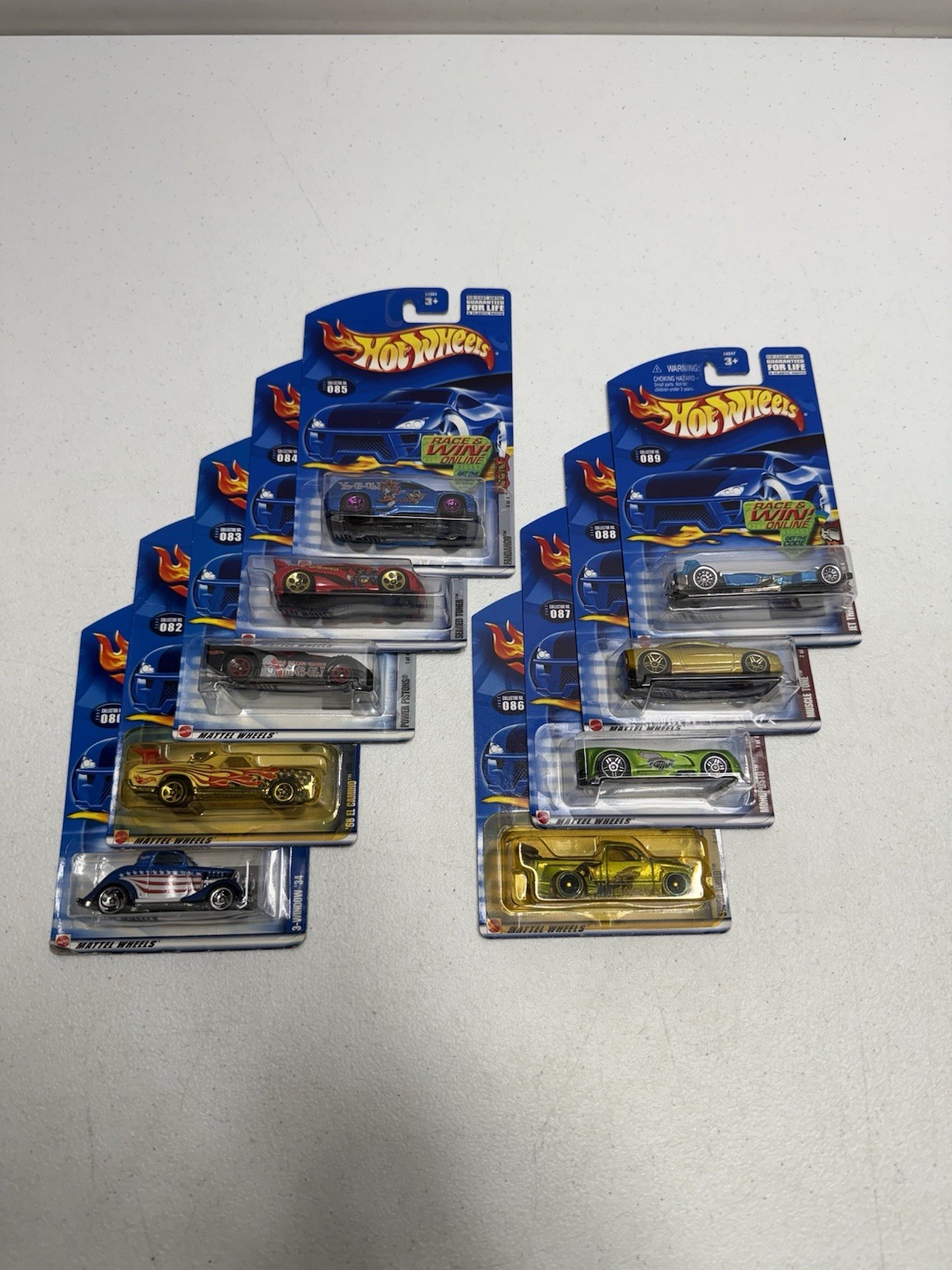 2002 Hot Wheels Die Cast Cars -Various- Vintage Lot Of 9 New In Original Cards