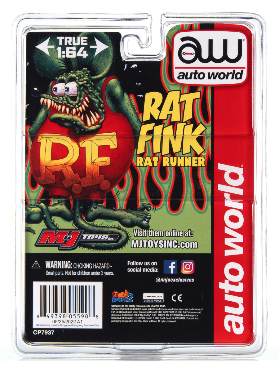 Auto World Plymouth Road Runner 1974 Rat Fink 1/64