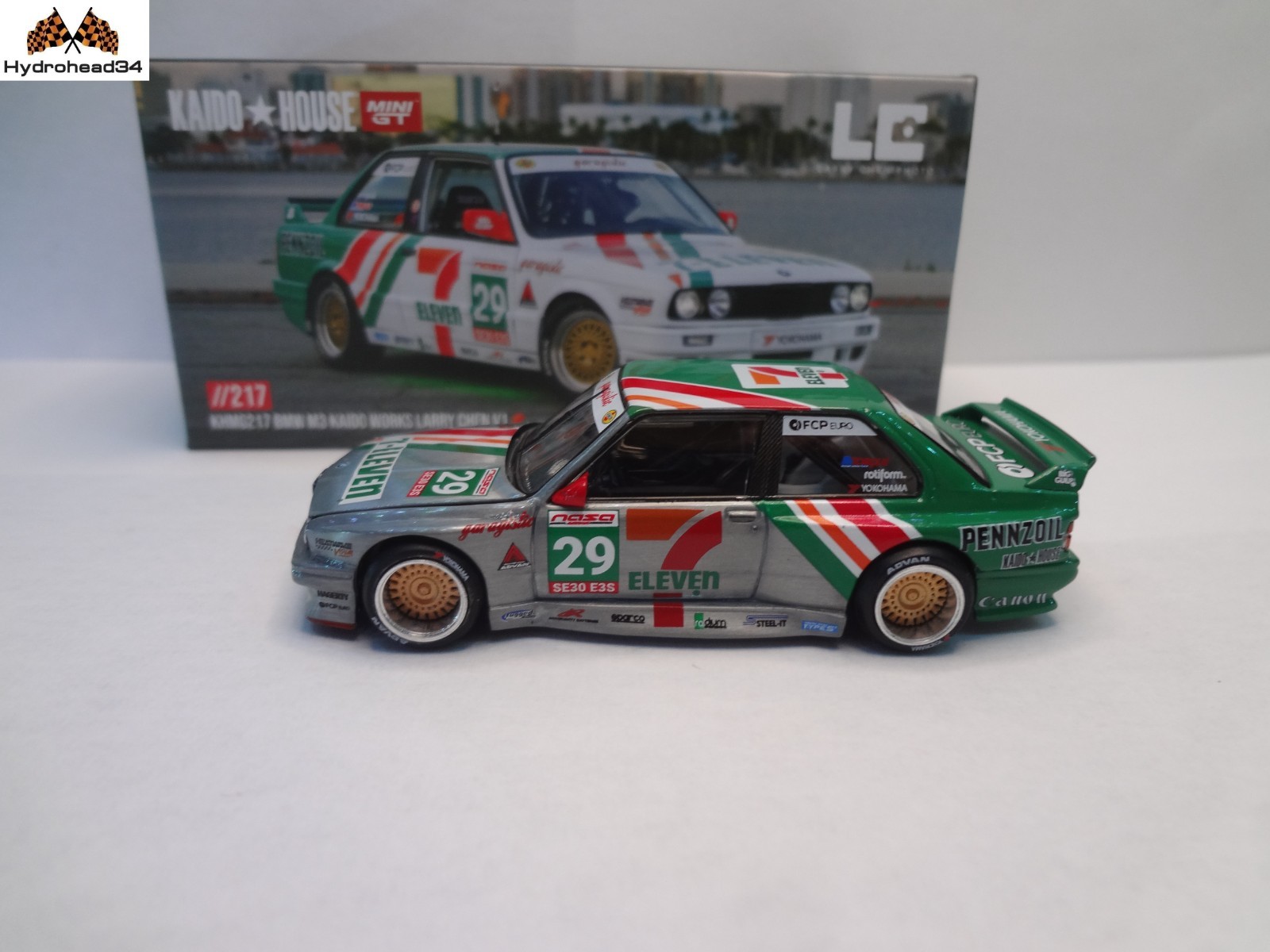 Mini GT Kaido House RAW CHASE BMW M3 Kaido Works Larry Chen V1 – USA Exclusive