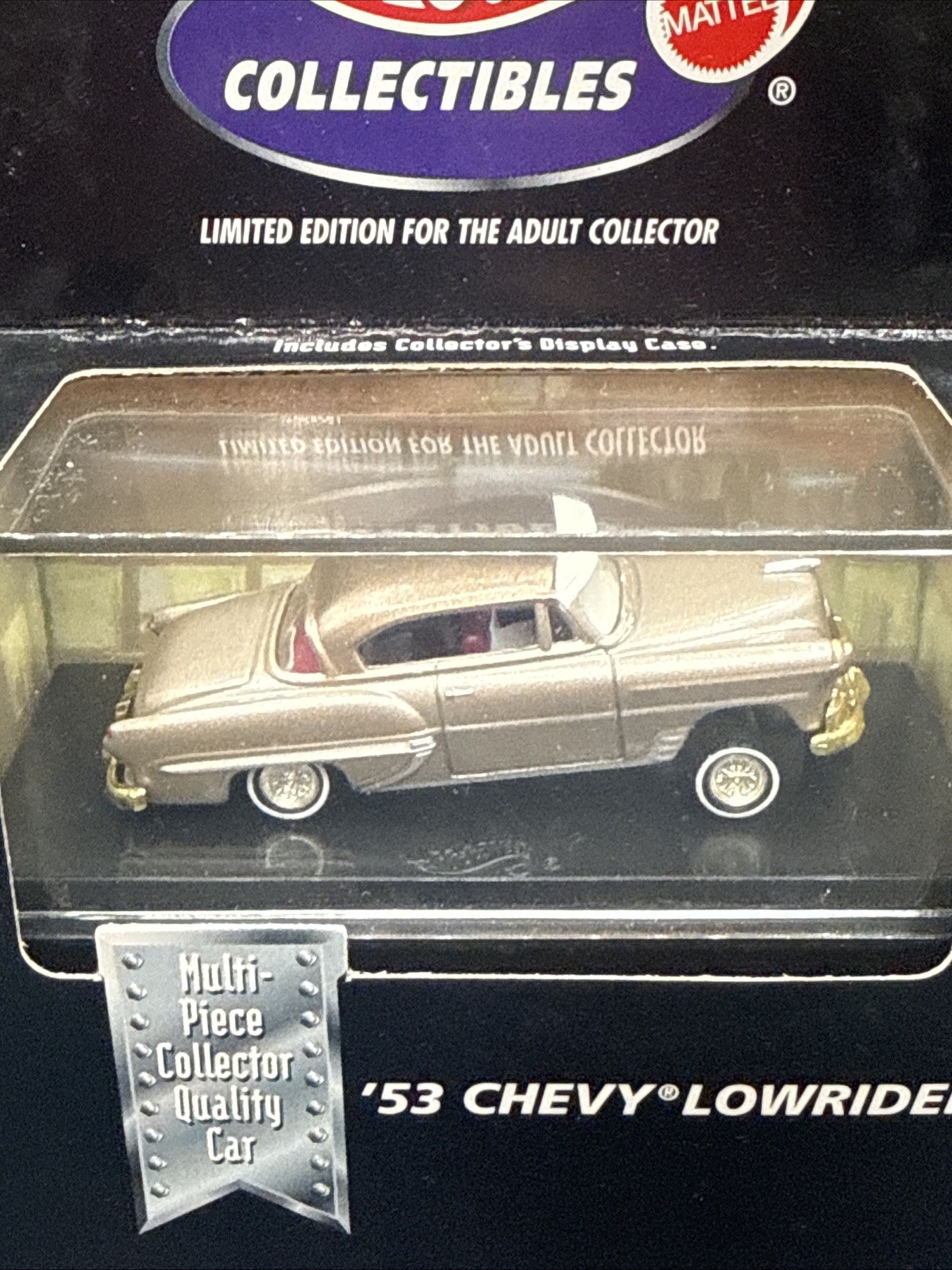 wow 2000 Hot Wheels Collectible Black Box TAN 53 CHEVY LOWRIDER real riders LOOK