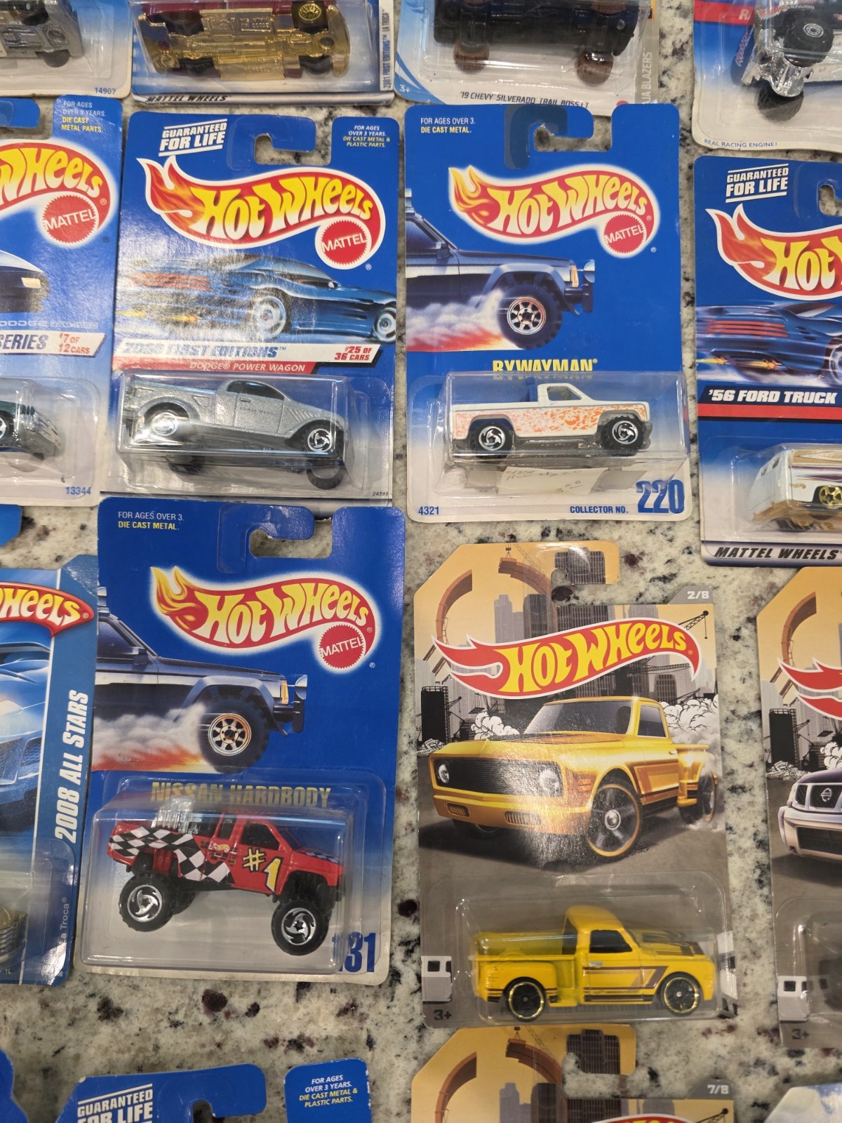 Hot Wheels Truck Lot of 20 Dodge Ram Chevy Nissan Ford Pickup Silverado