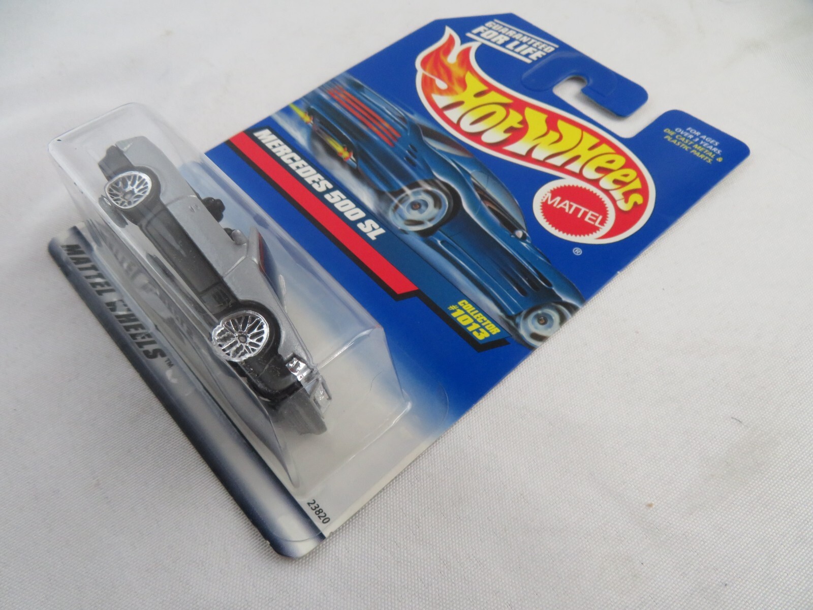 1999 Hot Wheels LUXURY SPORTS CAR grey MERCEDES-BENZ 500 SL #1013 lace wheels