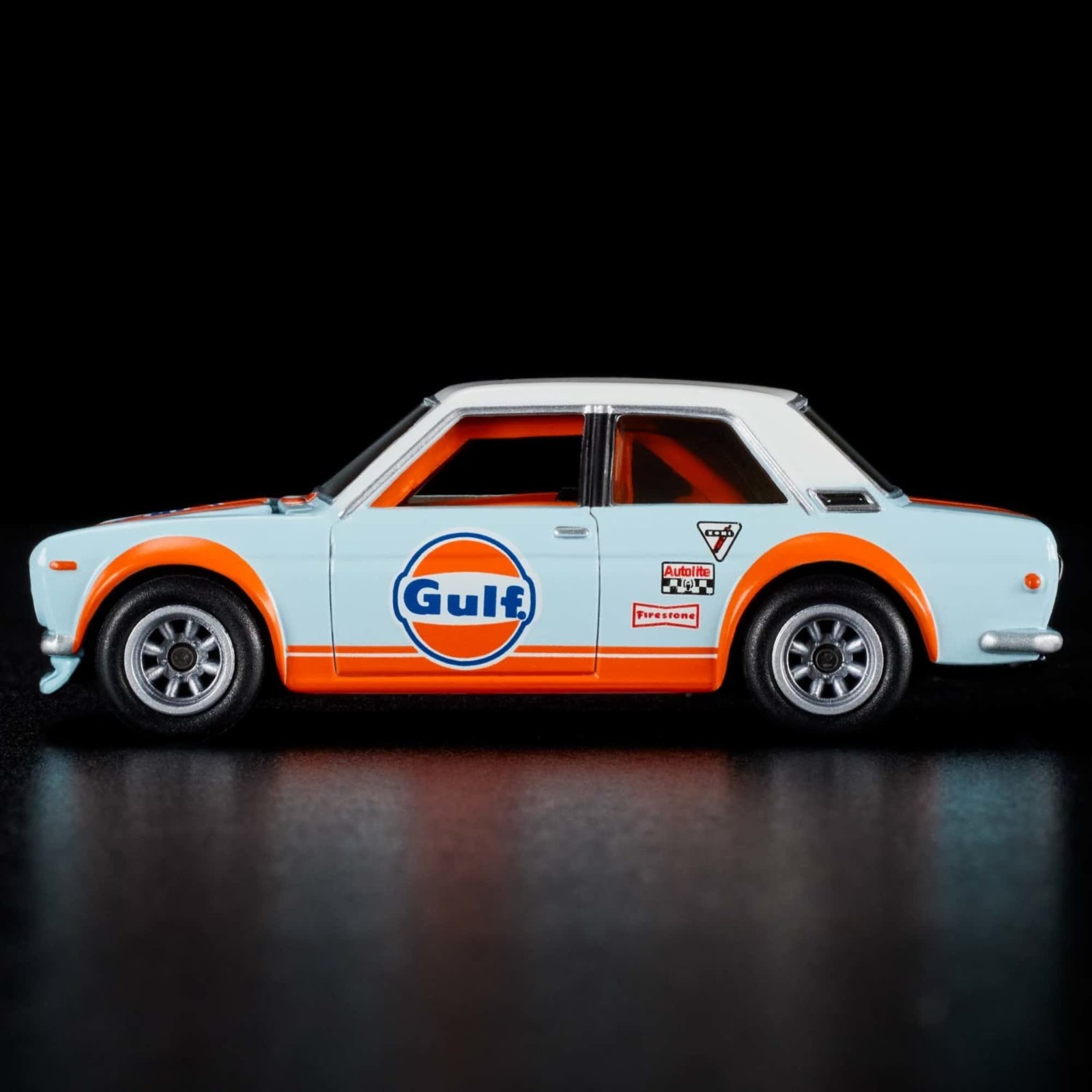 Hot Wheels ~ RLC ~ HGW17 ~ Datsun 510 ~ Gulf Oil ~ Sameday Shipping