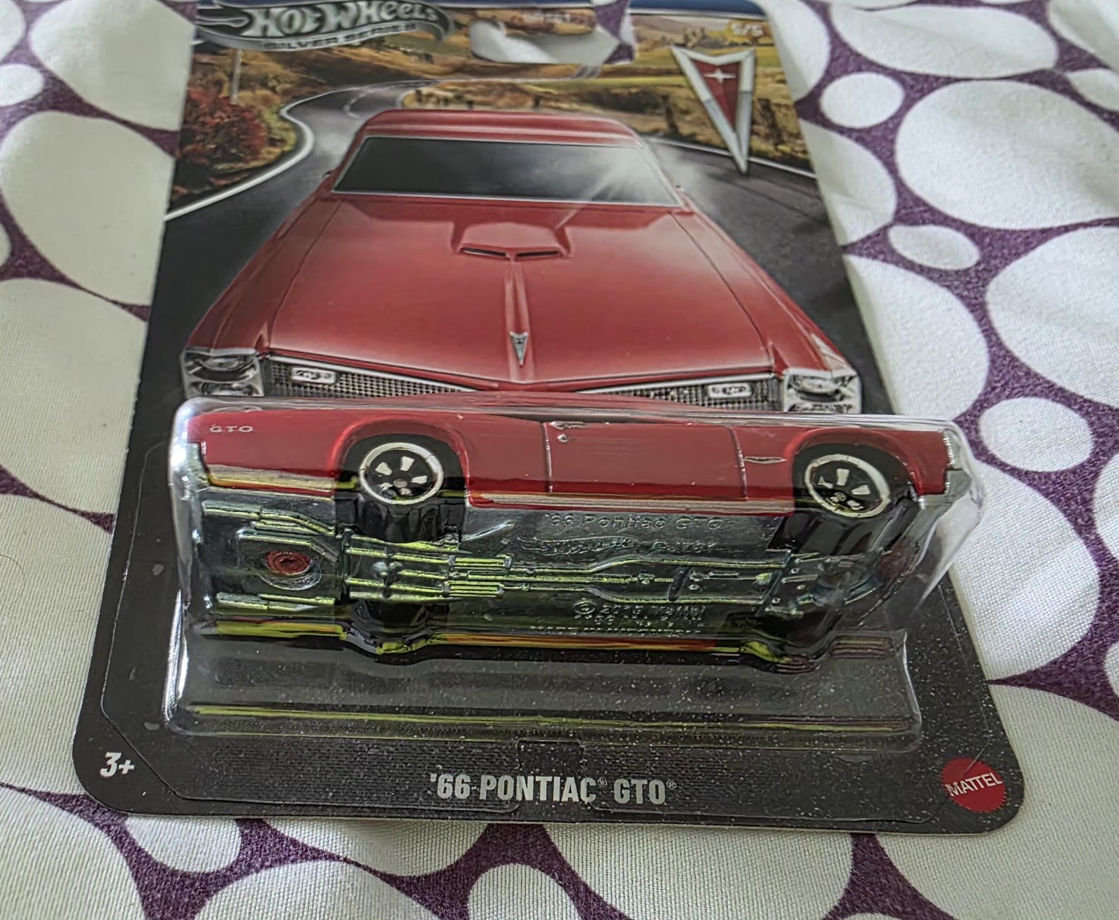 ☀️ Hot Wheels Silver Series ’66 Pontiac GTO Chase Metal Base Nice Car ☀️