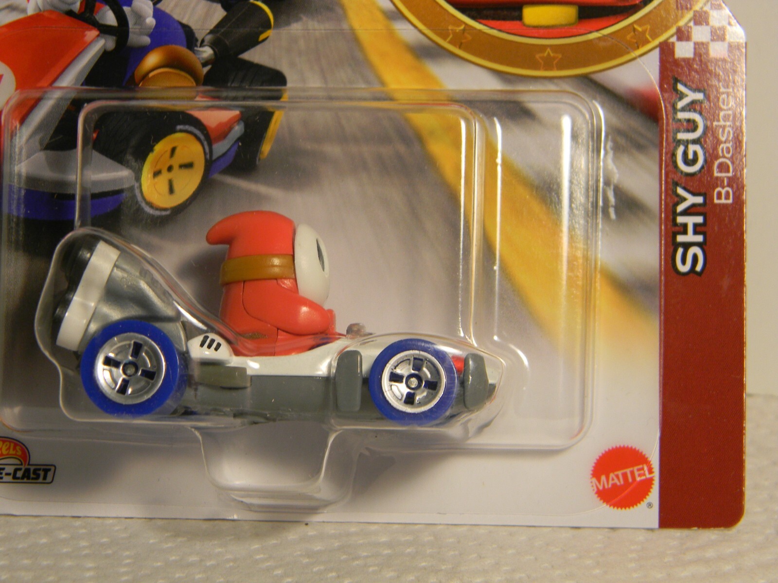 Hot Wheels, Mariokart, 1:64, “Shy Guy” ‘B-Dasher’, New, Unopened Package