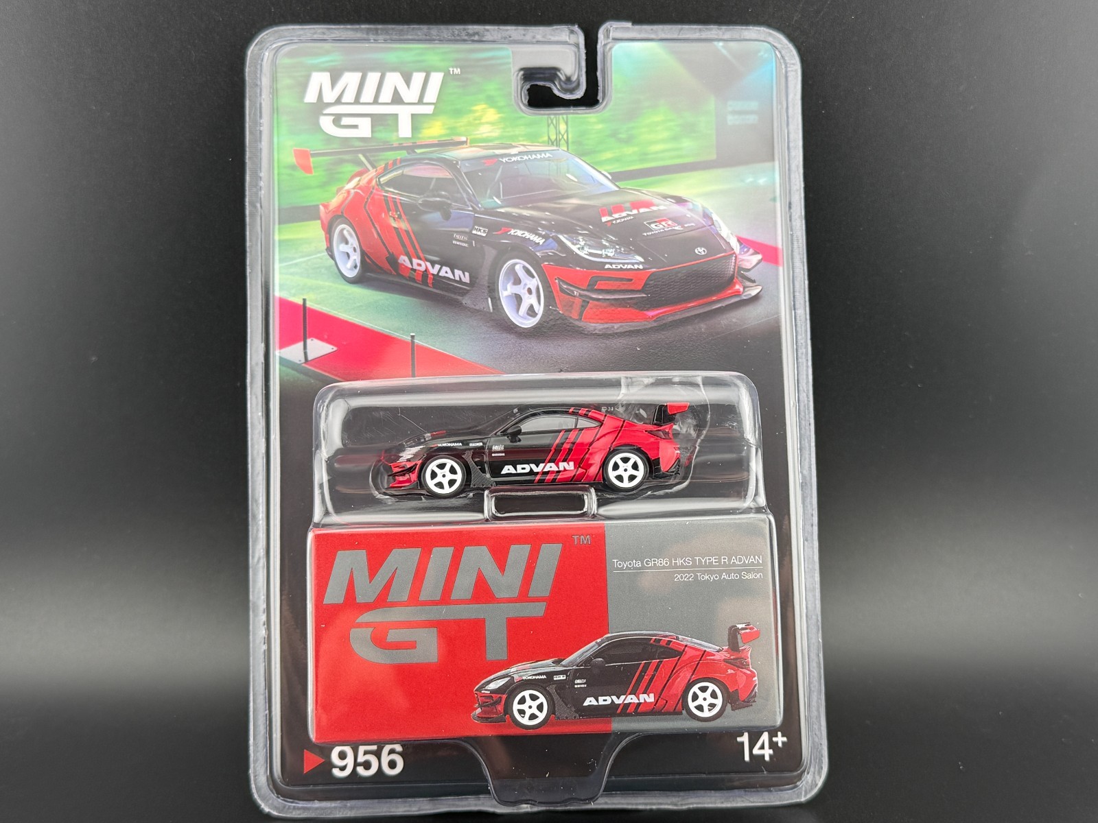 Mini GT Toyota GR86 HKS TYPE R ADVAN – 2022 Tokyo Auto Salon #956 1/64