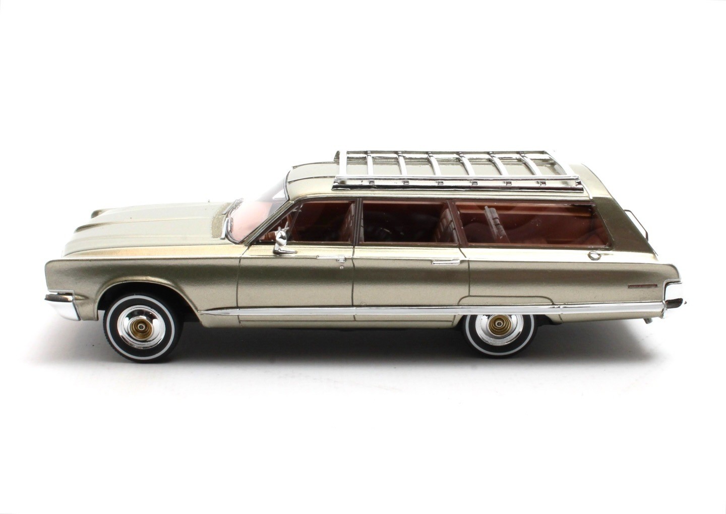 1966 Chrysler Town & Country Haze Green Poly in 1:43 scale by Matrix