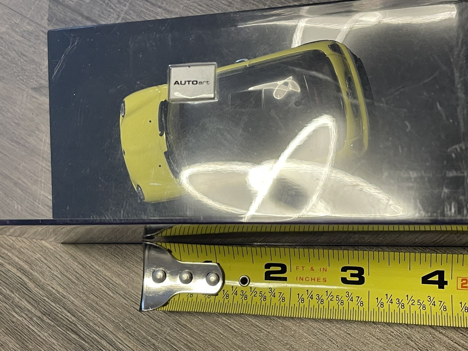 1/43 Autoart Bmw Mini Cooper Yellow Black Roof Minicar In Case