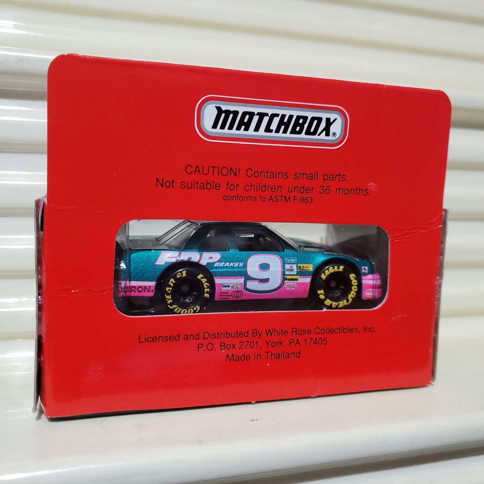 Matchbox 1993 #9 MIKE WALLACE FDP BRAKES Super Stars Car Nu in Mint Box