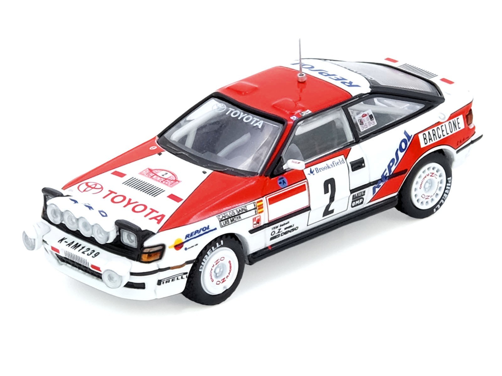 TOYOTA CELICA GT-FOUR #2 WINNER RALLY MONTE CARLO 1/64 BY INNO IN64-ST165R-91MCW