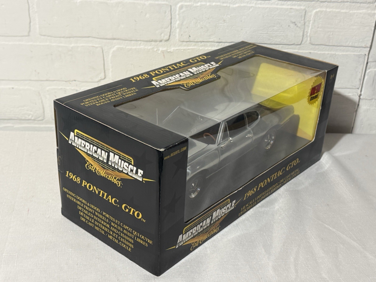 1/18 Ertl 1968 Pontiac GTO Raw Unpainted CHASE 1 of 1000 Factory Sealed Box