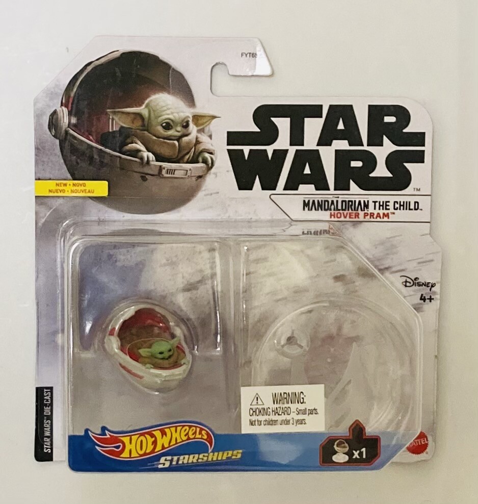Hot Wheels Star Wars The Mandolorian The Child Yoda Grogu Hover Pram Vehicle Toy