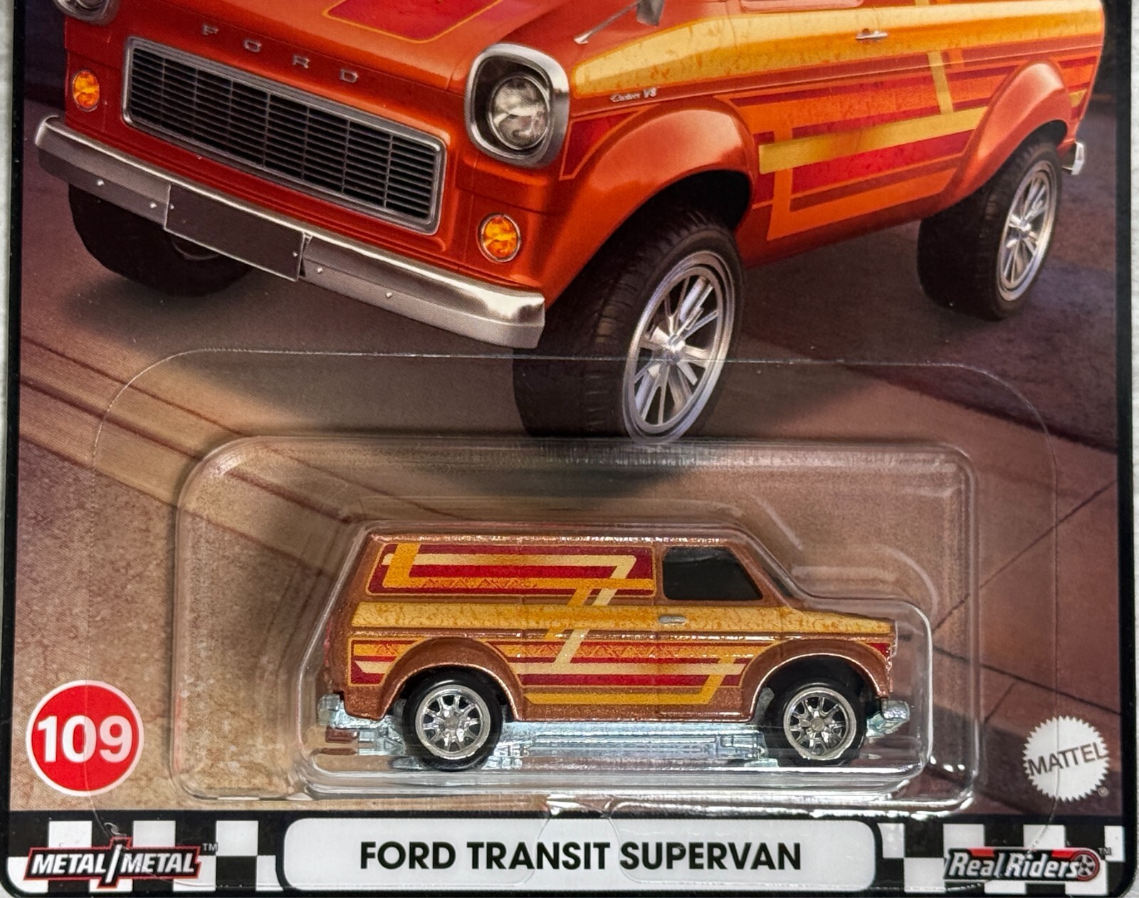2024 Hot Wheels Boulevard # 109 Ford Transit Supervan ,Free shipping & Protector