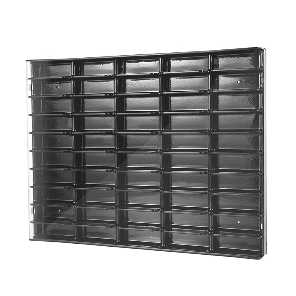 Wall Mounted Display Case Storage Cabinet Shelf For 1/64 Scale Diecast Model Car