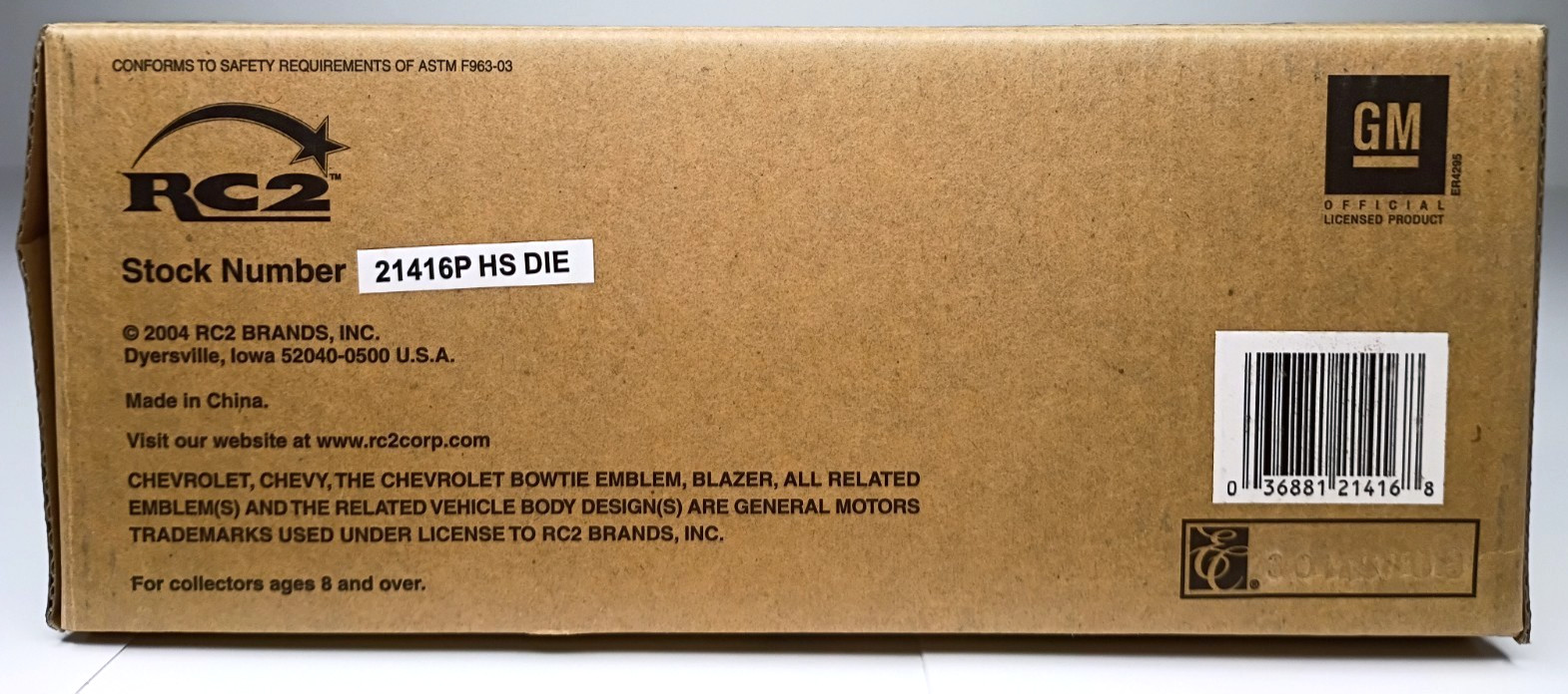 Ertl Collectibles – HS Die 35th Anniversary – 1969 Chevy Blazer Die-Cast Metal