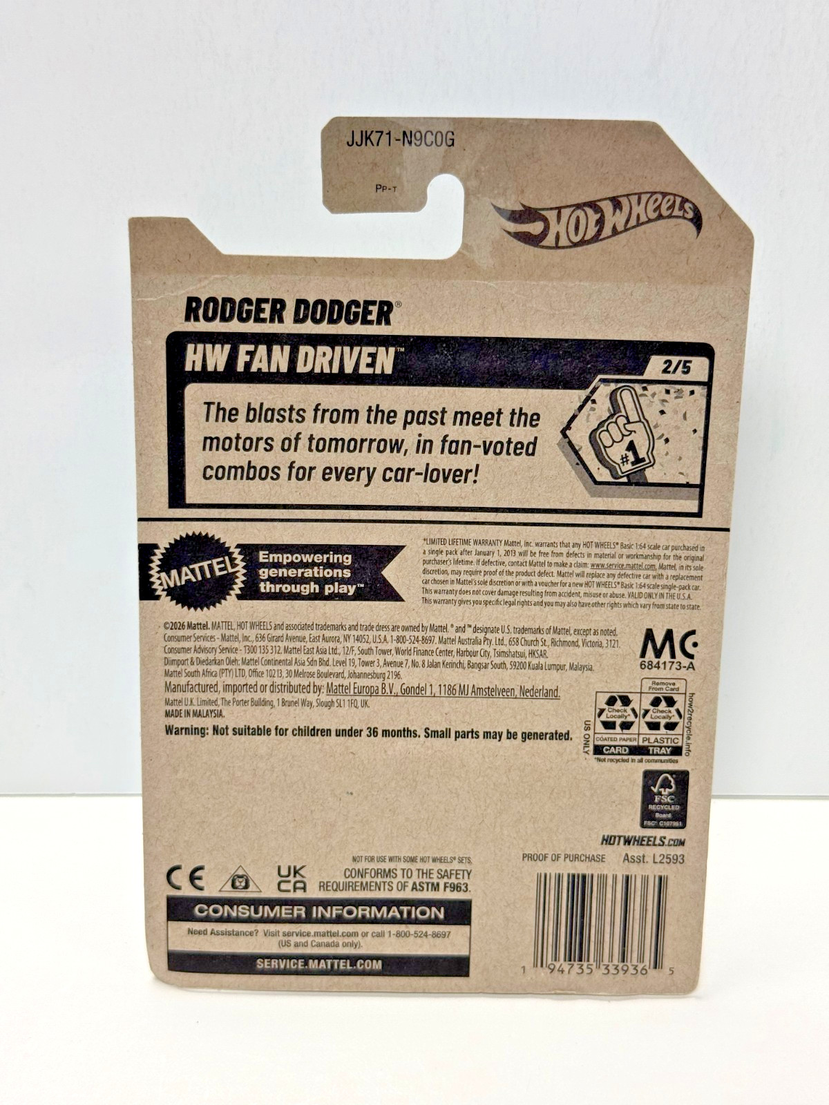 2026 Hot Wheels Rodger Dodger #19