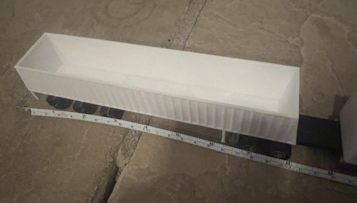1:64 Semi trailer Set – White Hopper And Black Low Boy – 3D printed