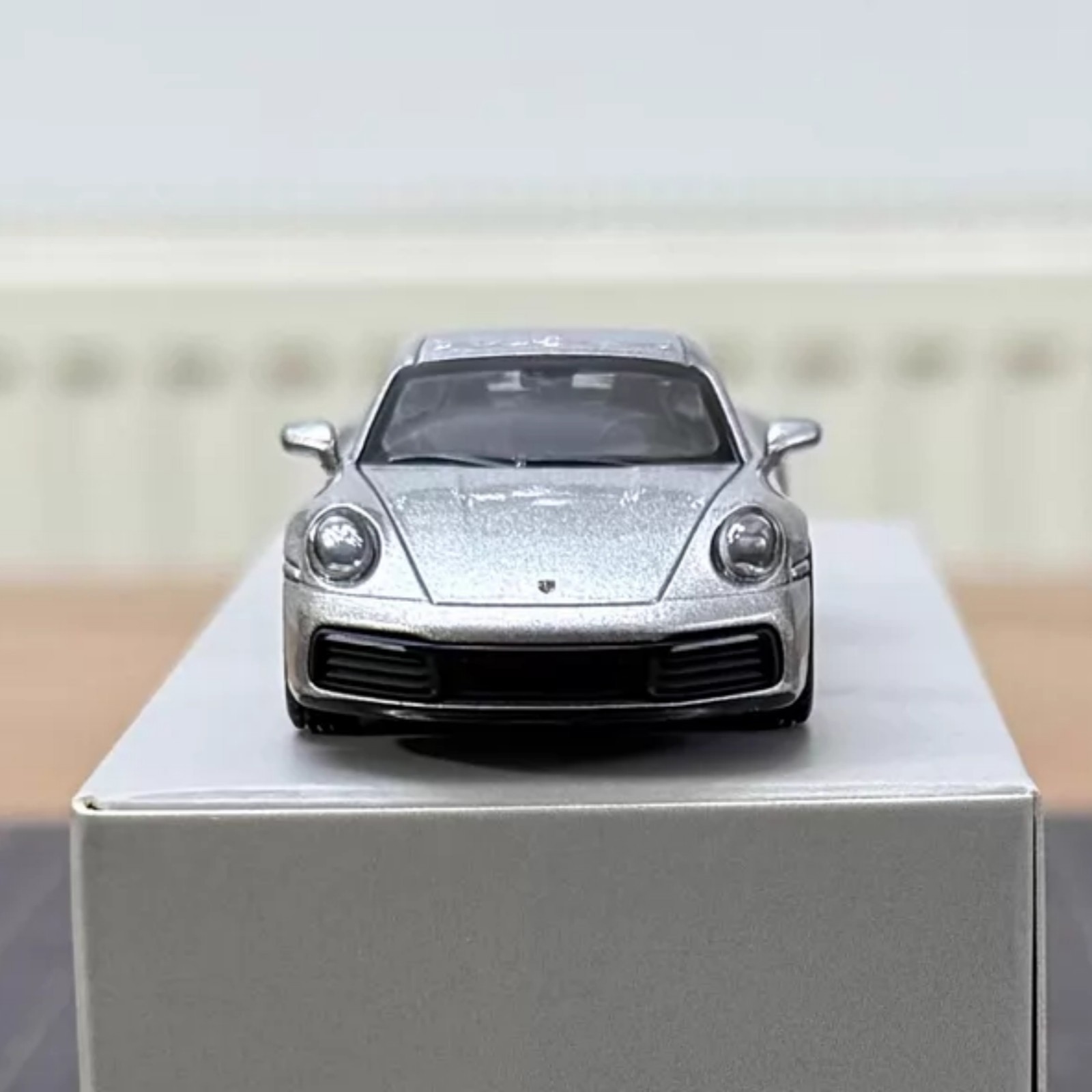 2026 Almost Real 1/64 Porsche 911 Carrera 992.1 GT Silver Metallic Diecast Model