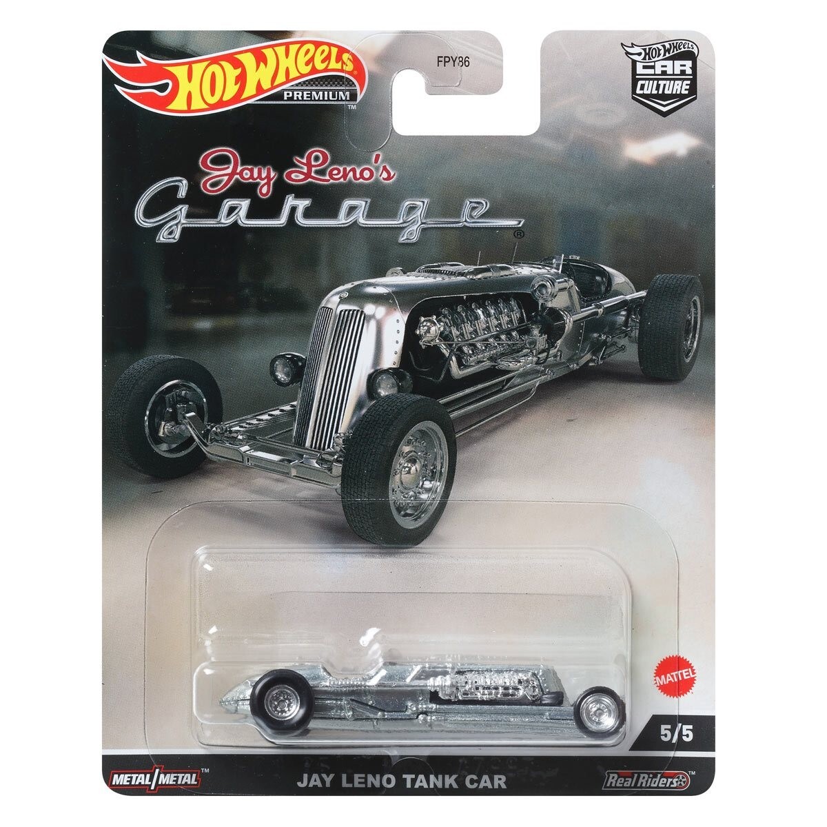 2022 Hot Wheels Car Culture Jay Leno’s Garage Jay Leno Tank Car 1:64 Diecast