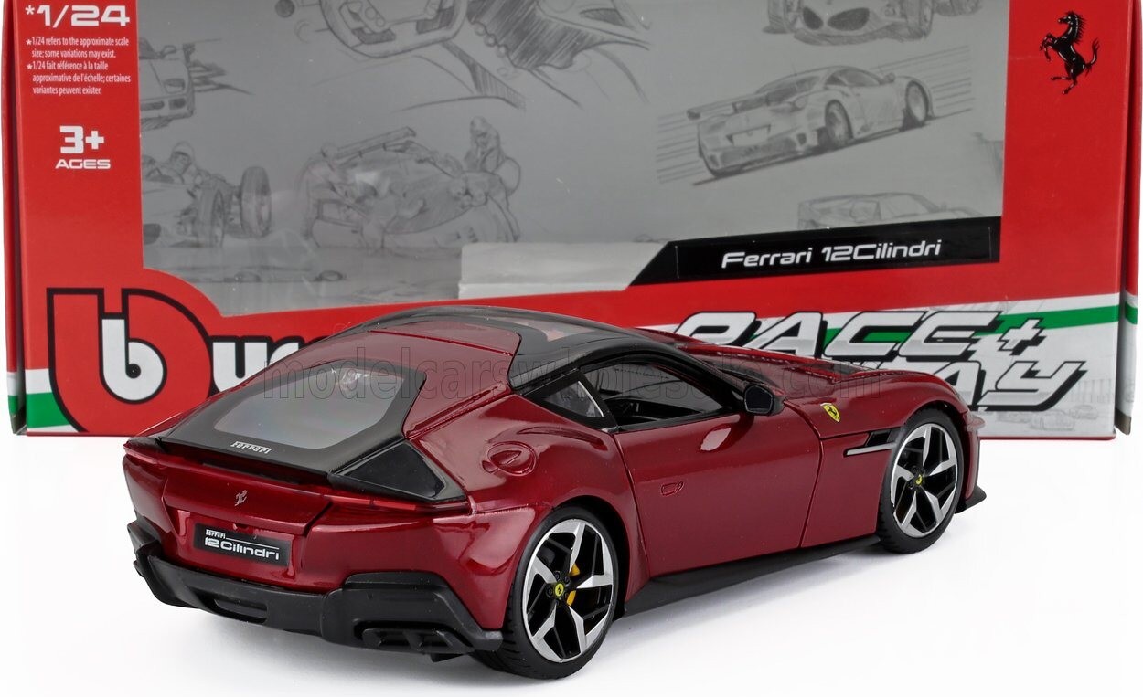 2024 Ferrari 12Cilindri V12 830cv Red in 1:24 scale by Bburago
