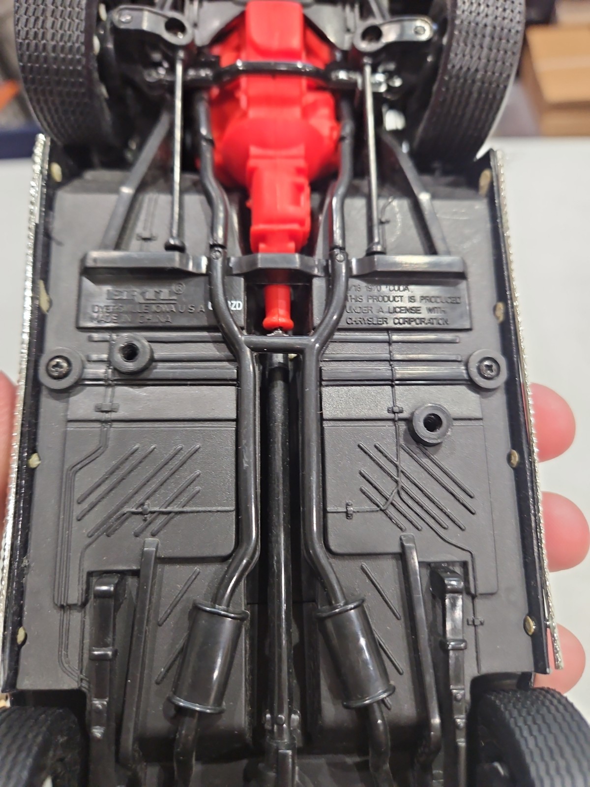 Loose 1/18 Ertl American Muscle 1970 Cuda 440-6 Black VG Condition Coll. Ediion