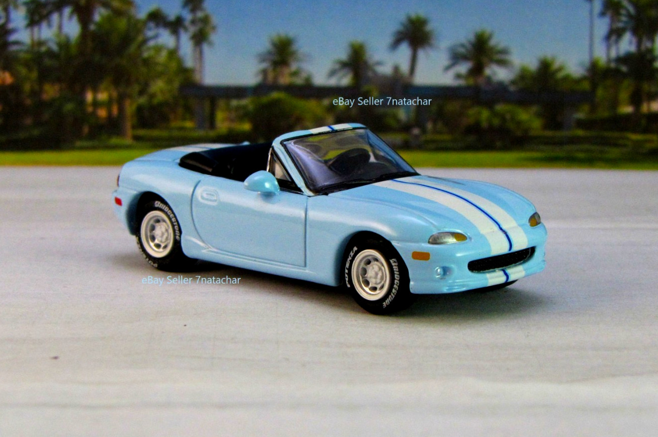 1998-2005 Mazda Miata Roadster Speed Model Blue 1/64 Scale Limited Edit I