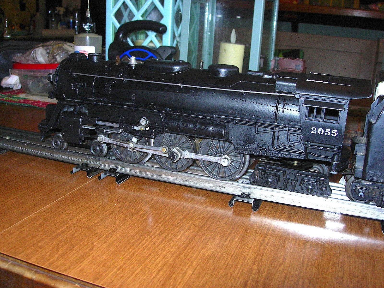HERE IS A NICE LIONEL #2055 O/027 GAUGE 4-6-4 DIE-CAST “HUDSON” ENGINE/TENDER A1
