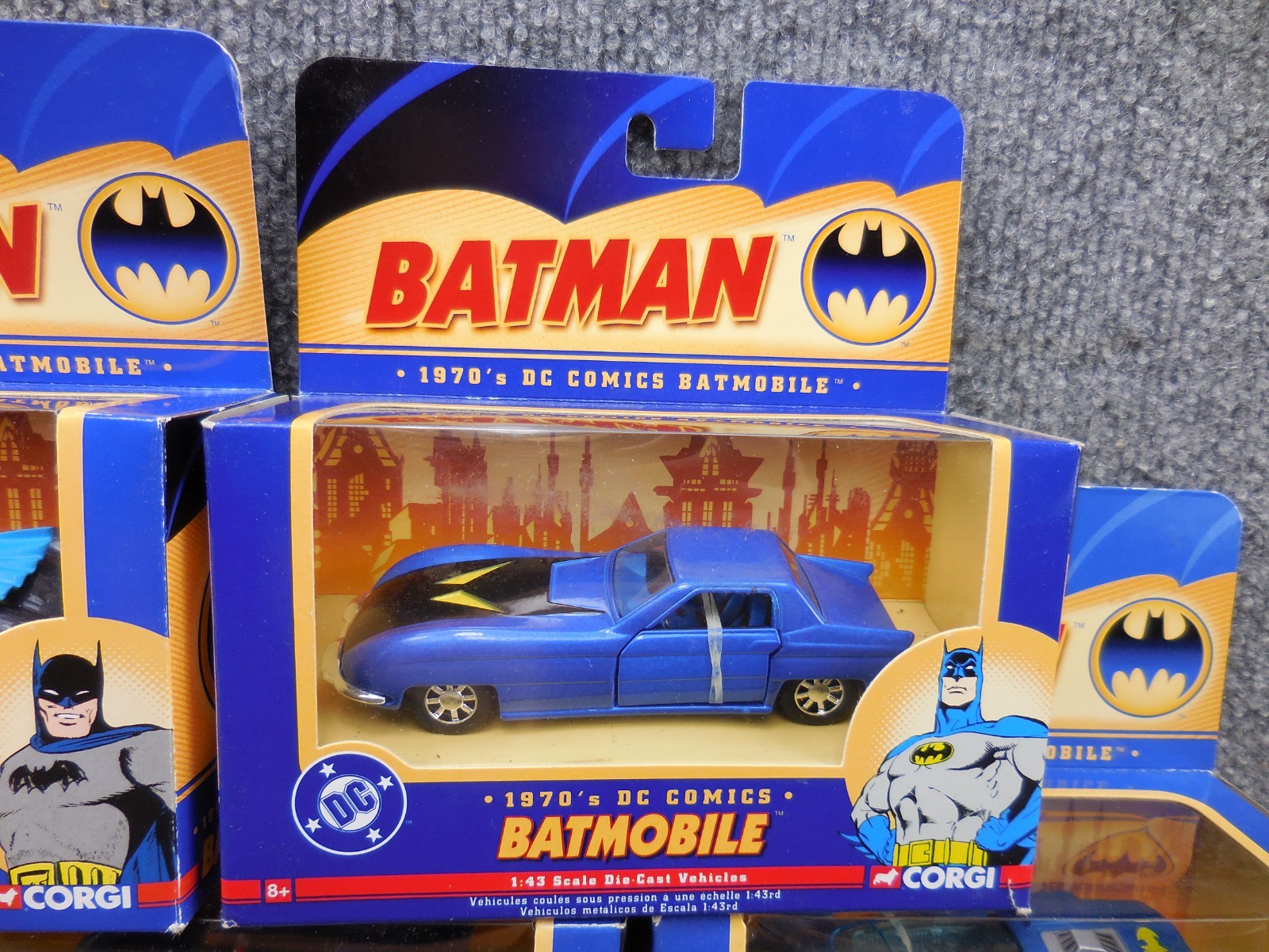 Sealed (8) Corgi Batmobile 1:43 Batman 1940’s 1950’s 1960’s 1970’s 1990’s 2000