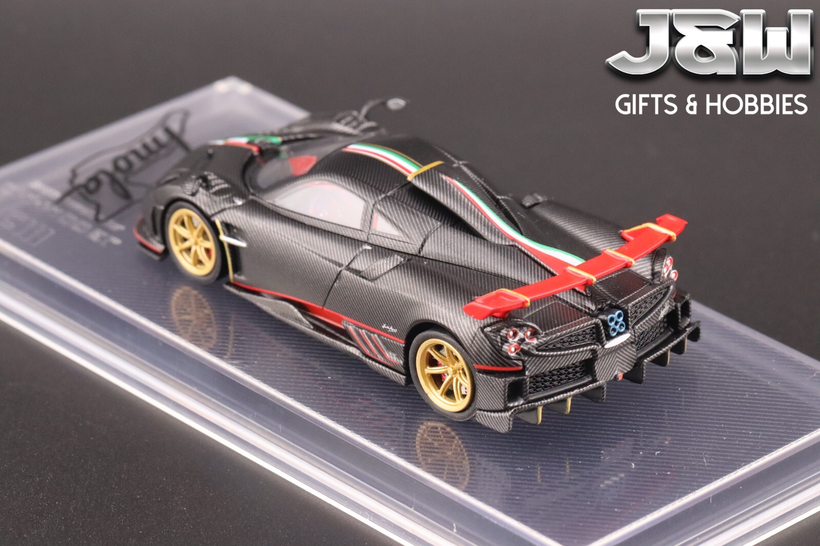 CM Model Pagani Imola Full Dry Carbon Black 1/64